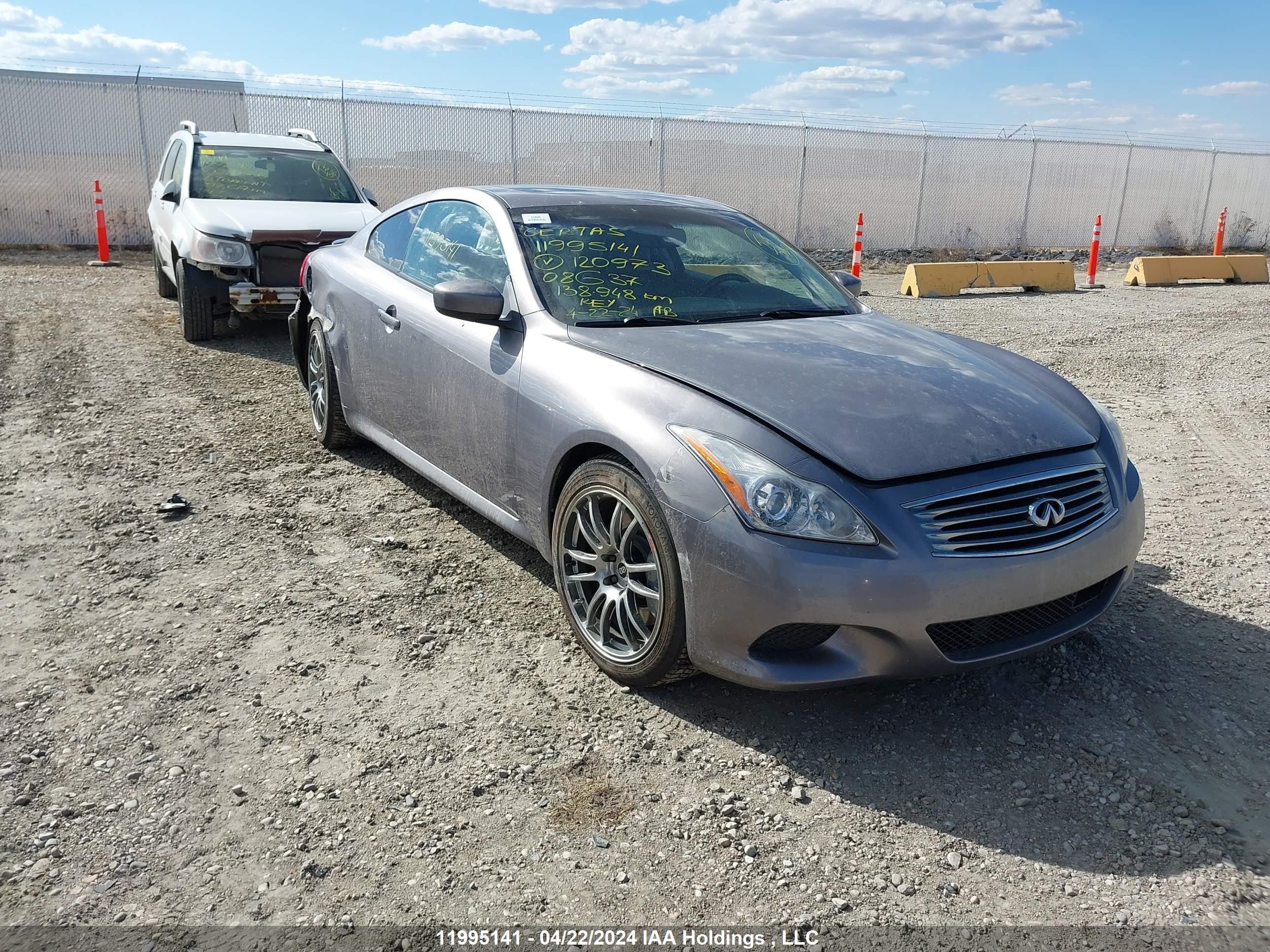 infiniti g 2008 jnkcv64e08m120973