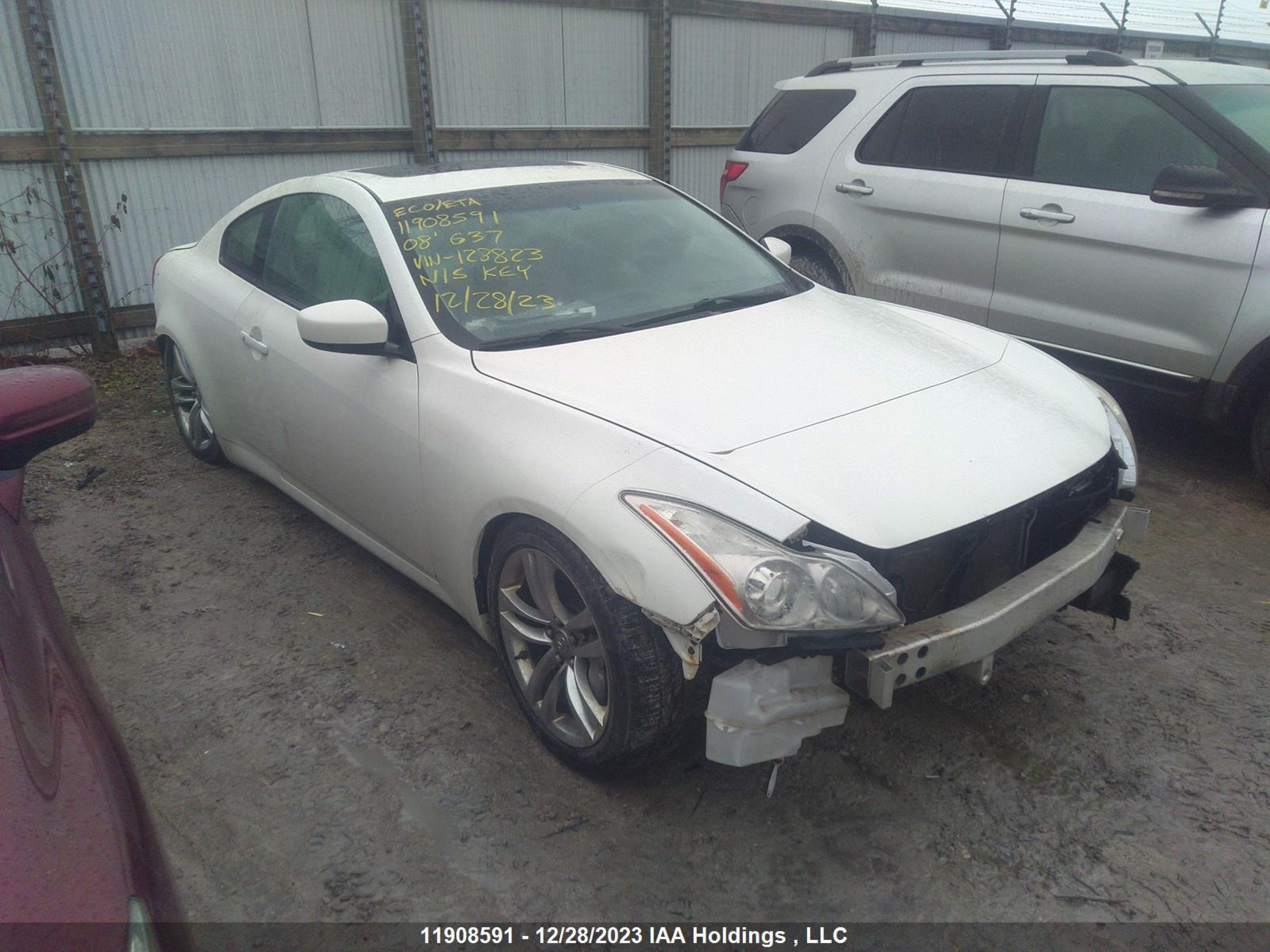 infiniti g 2008 jnkcv64ex8m128823