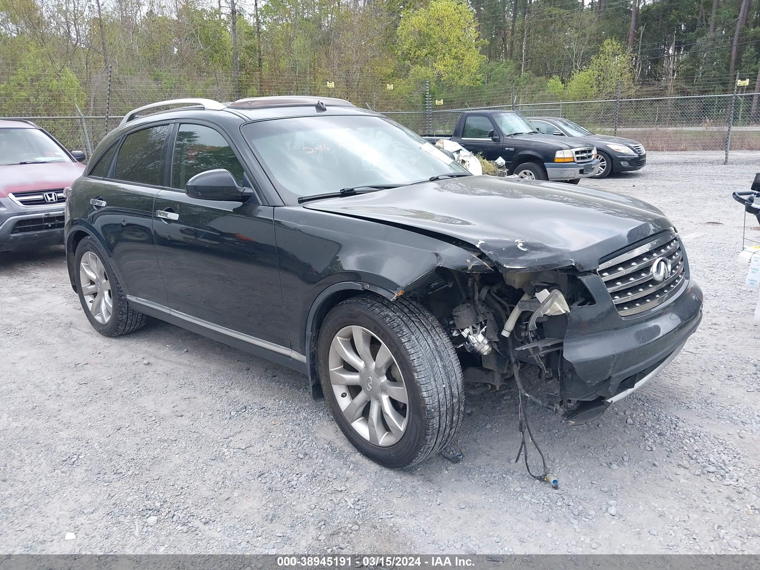 infiniti fx 2007 jnras08u57x103132