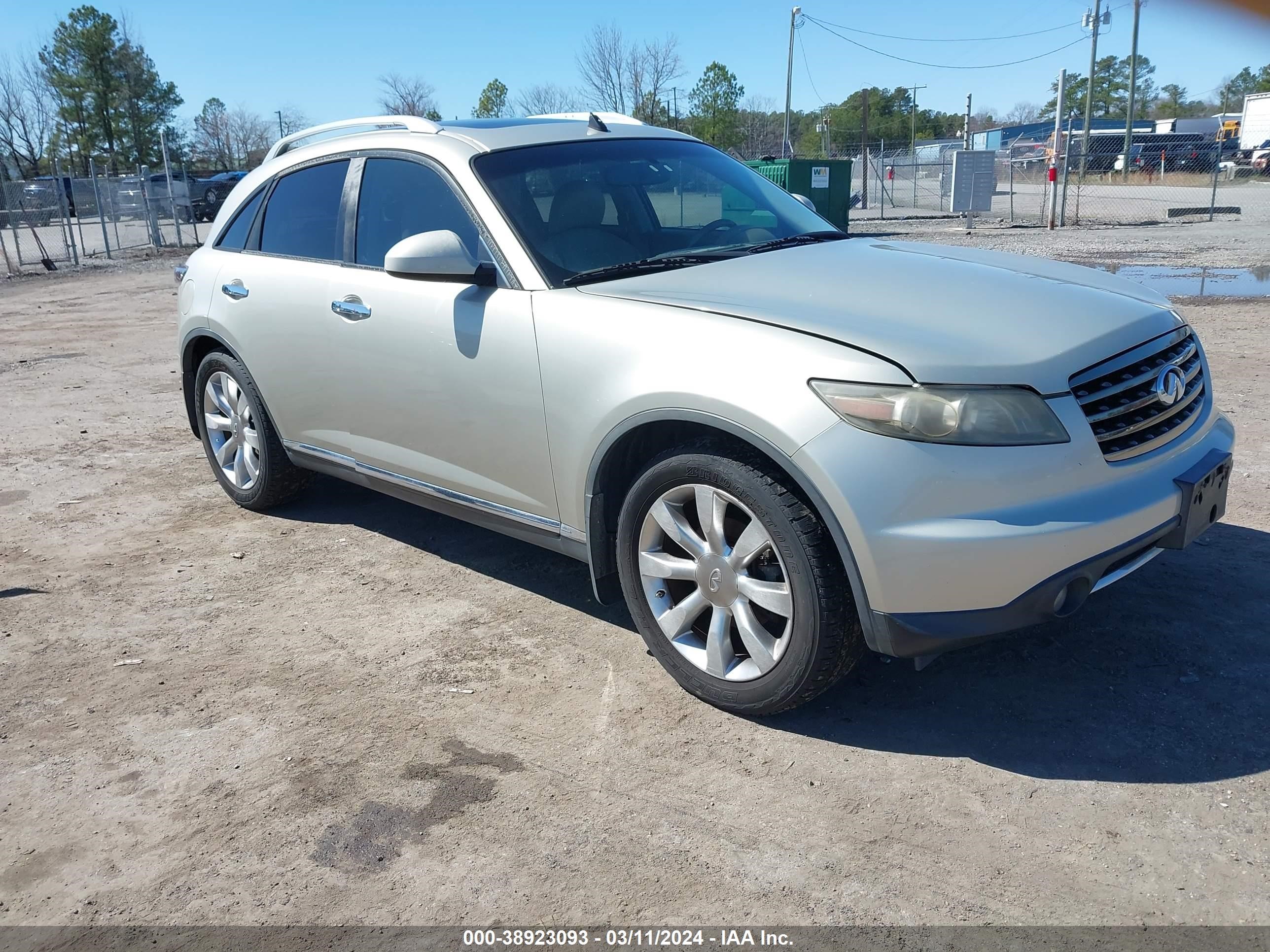 infiniti fx 2006 jnras08w26x210669