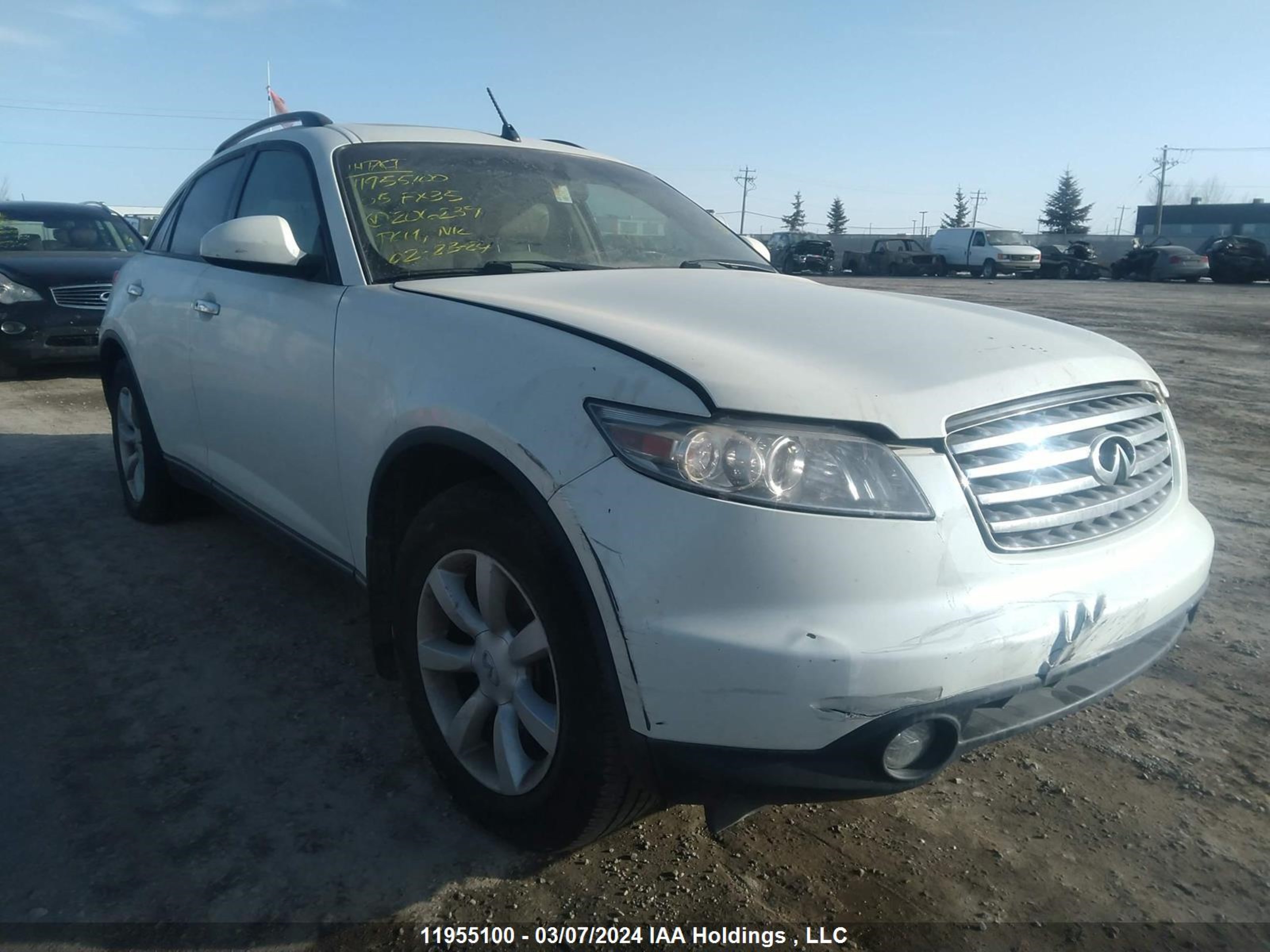 infiniti fx 2005 jnras08w35x206239