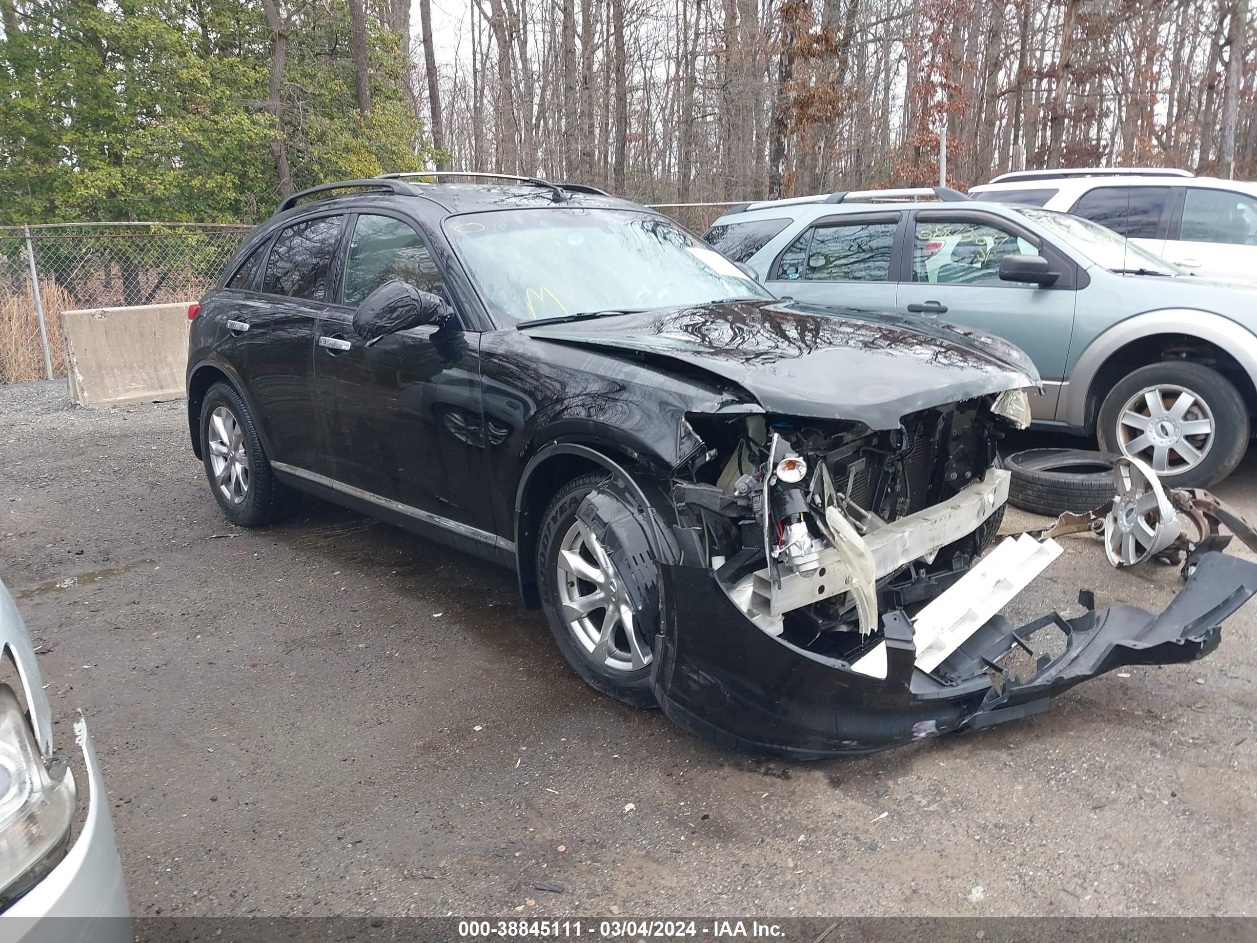 infiniti fx 2007 jnras08w37x209810