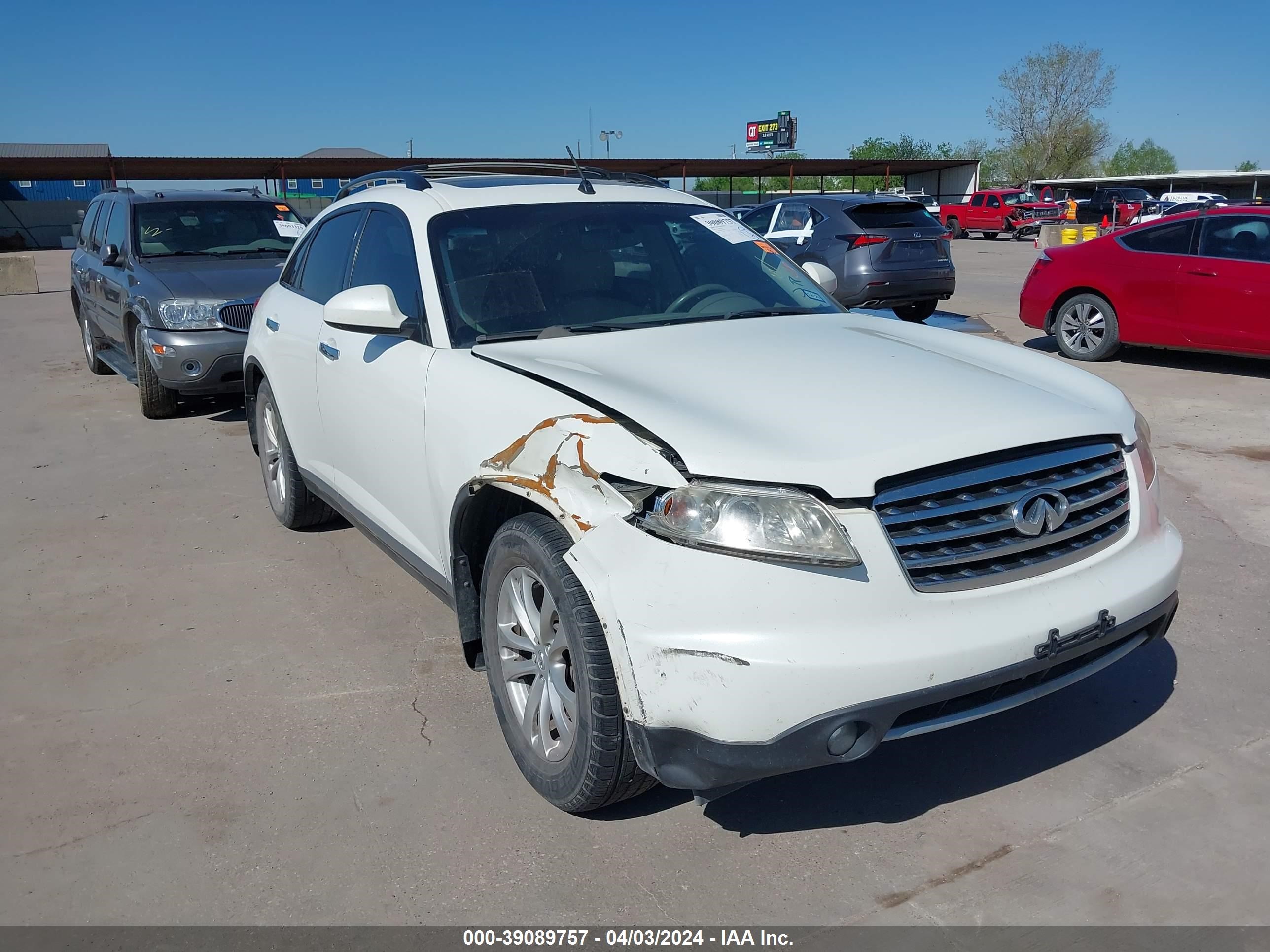 infiniti fx 2008 jnras08w38x206892