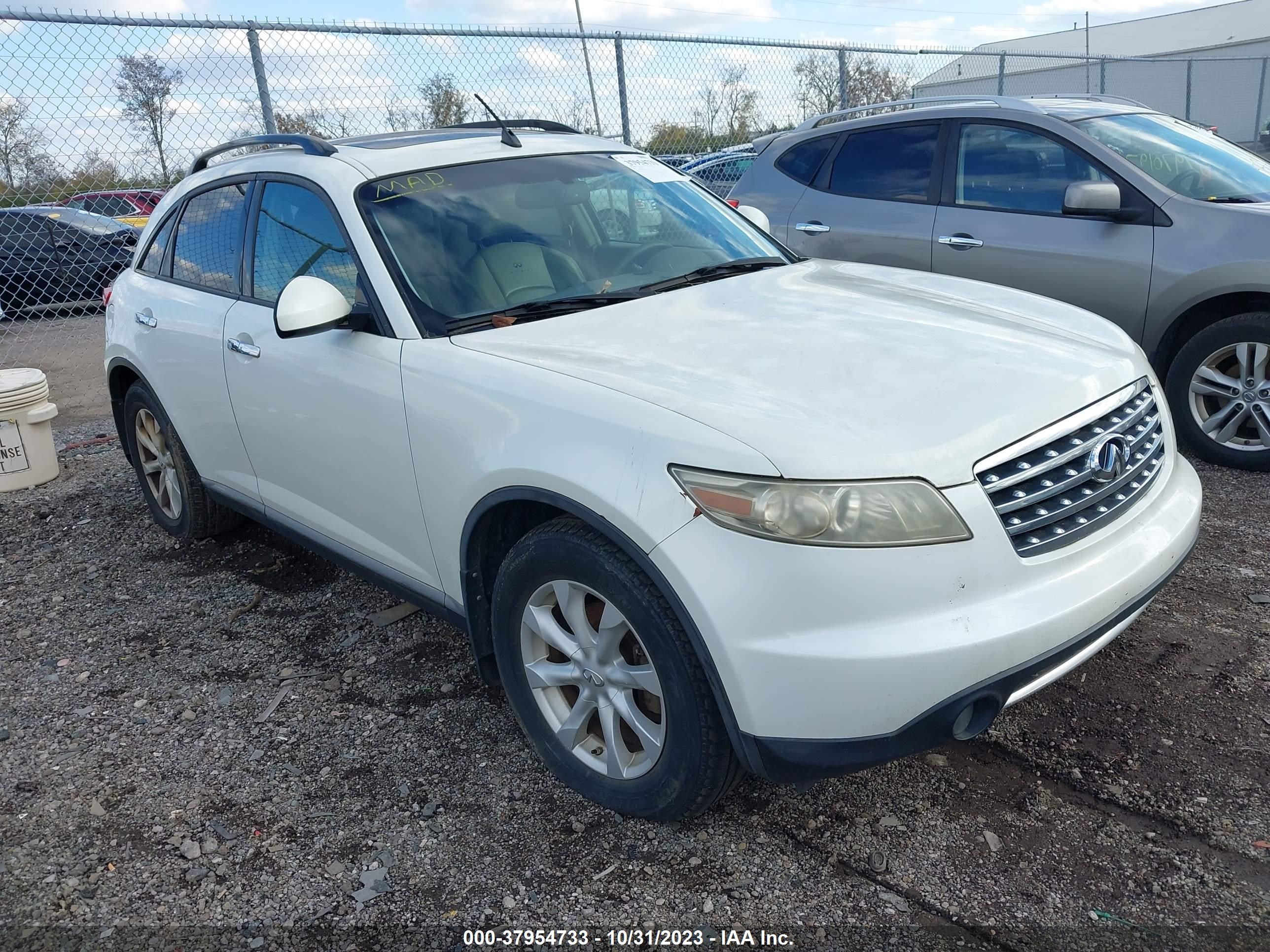 infiniti fx 2006 jnras08w46x210768