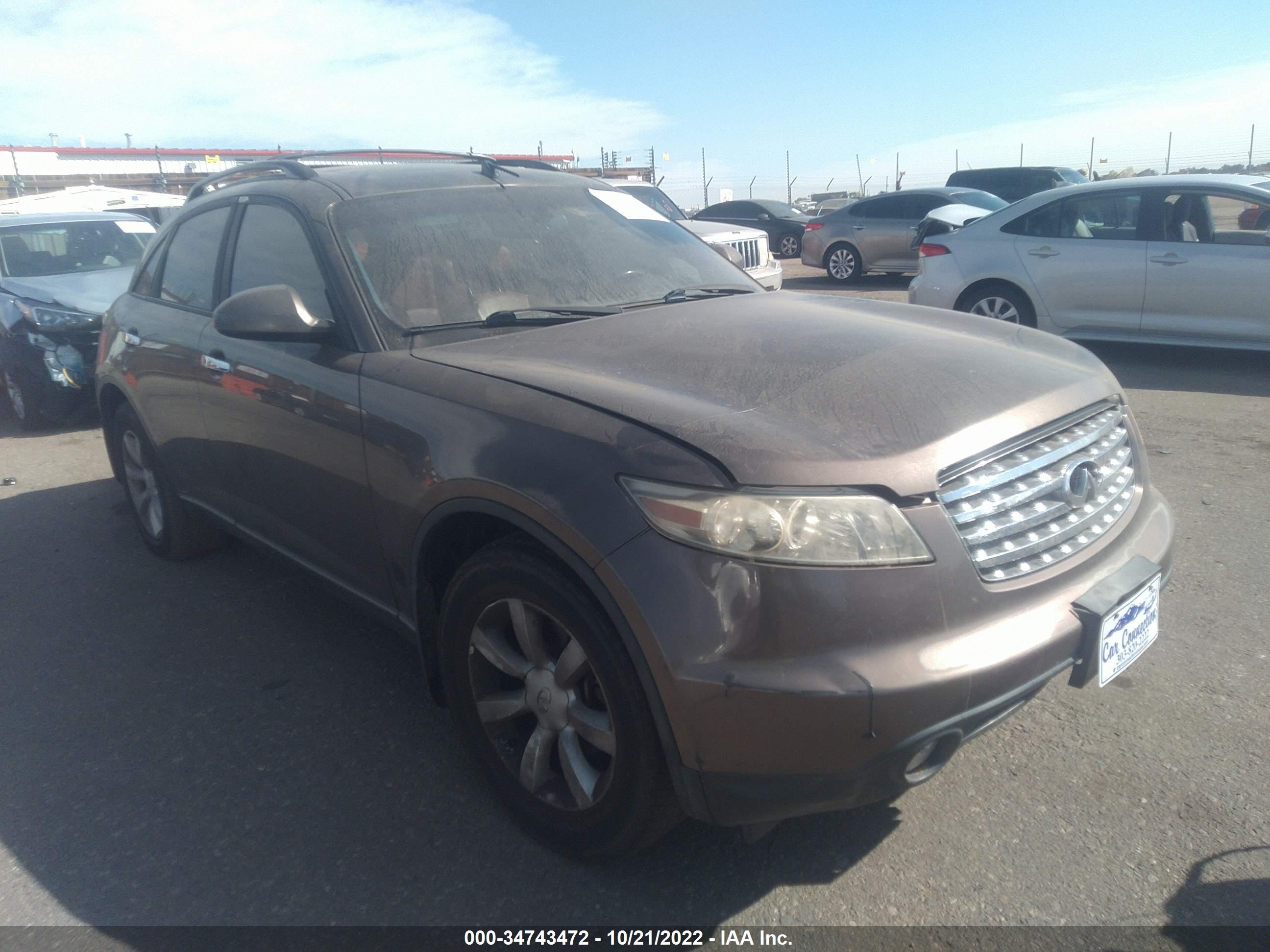 infiniti fx 2005 jnras08w55x207182