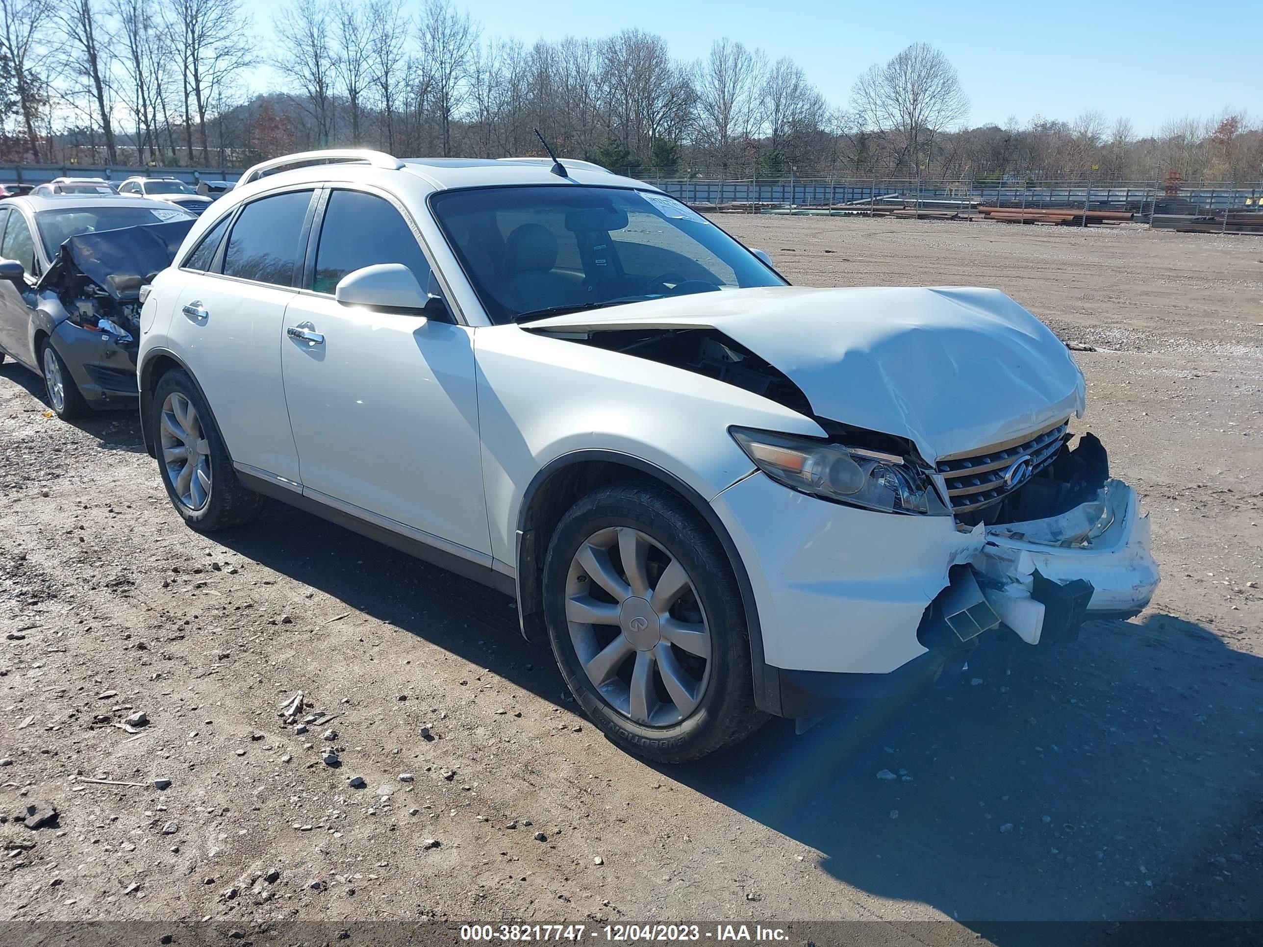 infiniti fx 2007 jnras08w77x205341