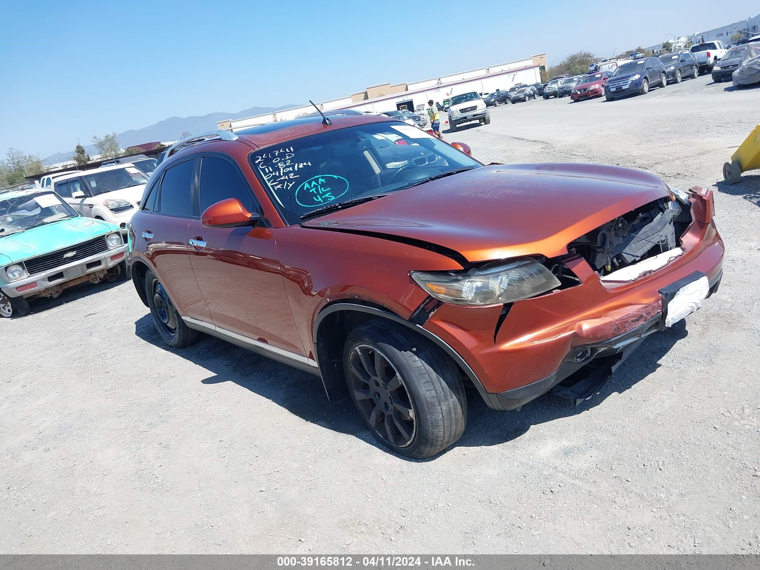 infiniti fx 2008 jnras08w78x208967