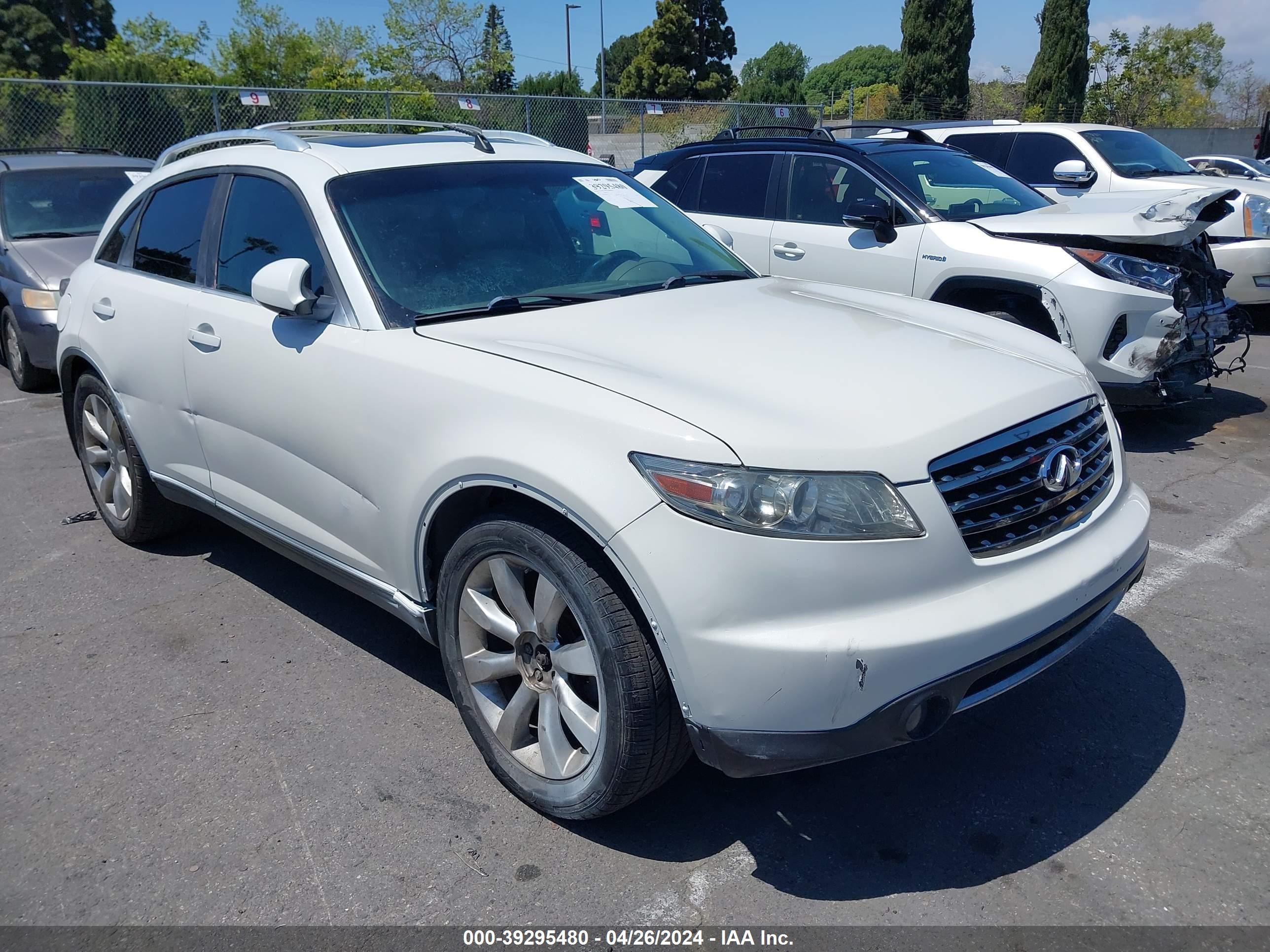 infiniti fx 2005 jnras08w95x219416