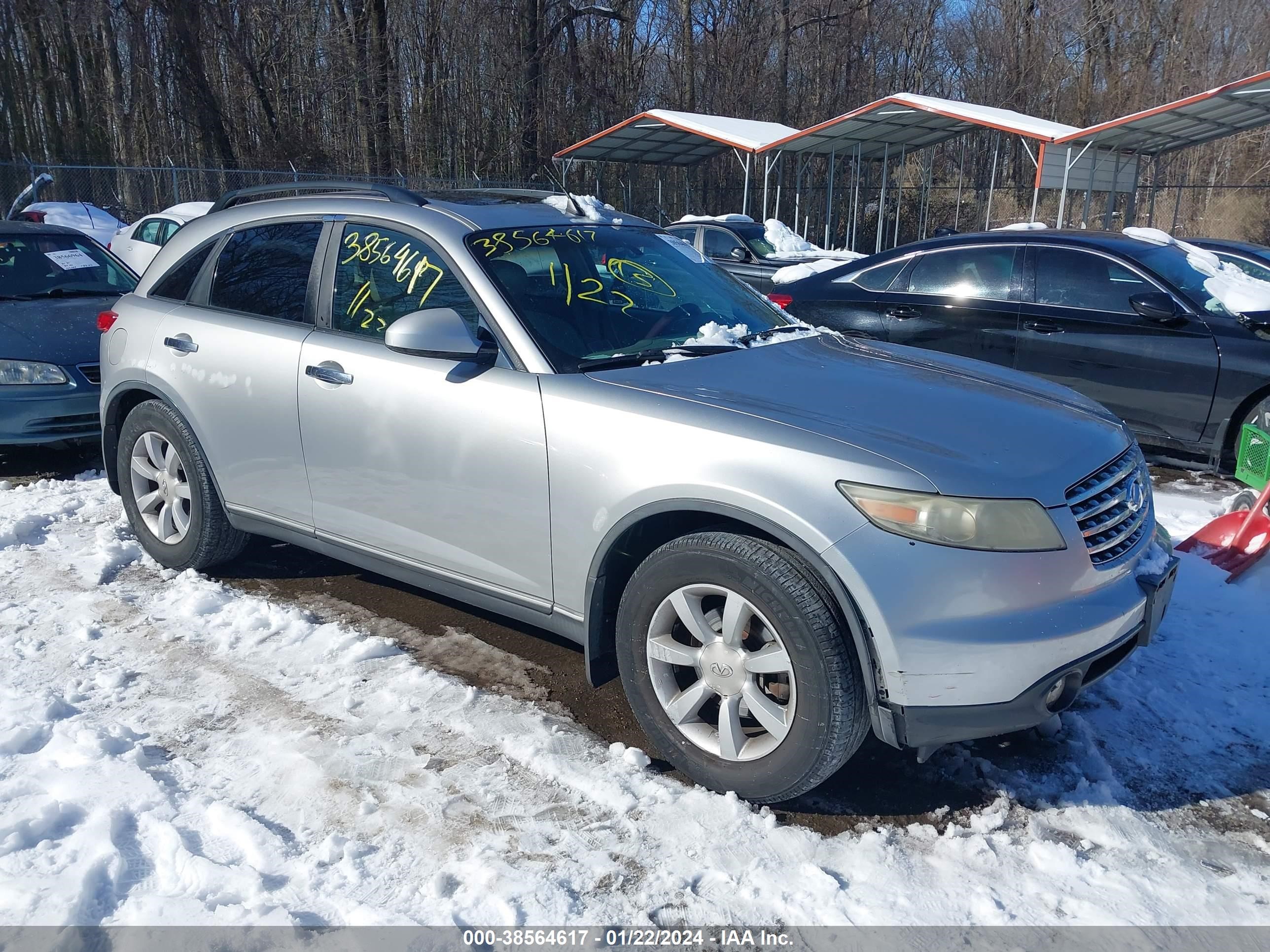 infiniti fx 2004 jnras08wx4x213896