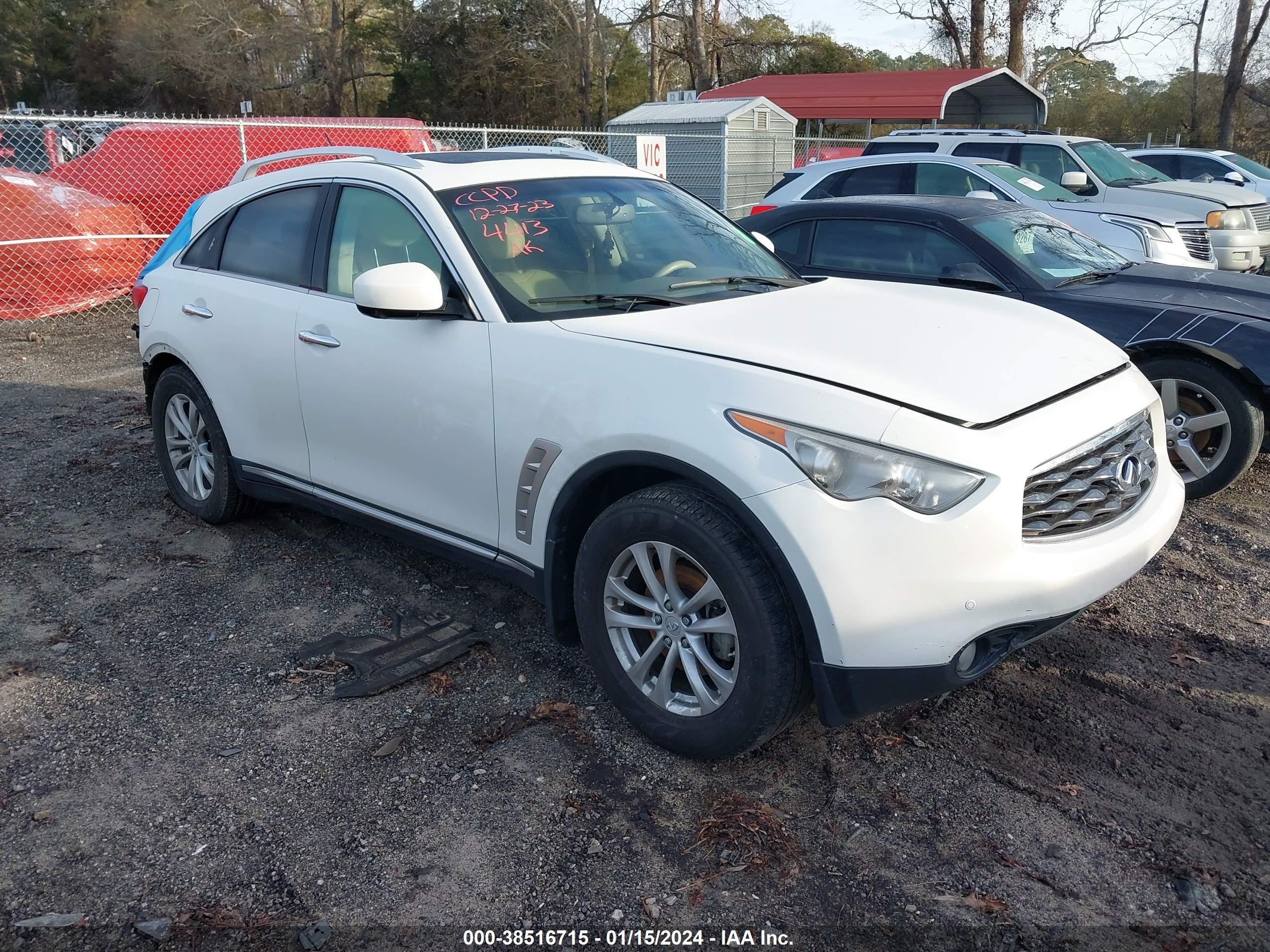 infiniti fx 2009 jnras18wx9m154413