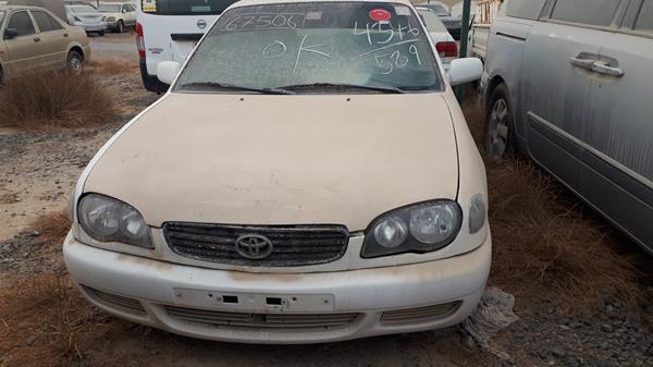 toyota corolla 2000 jt2ba13e1y3100811