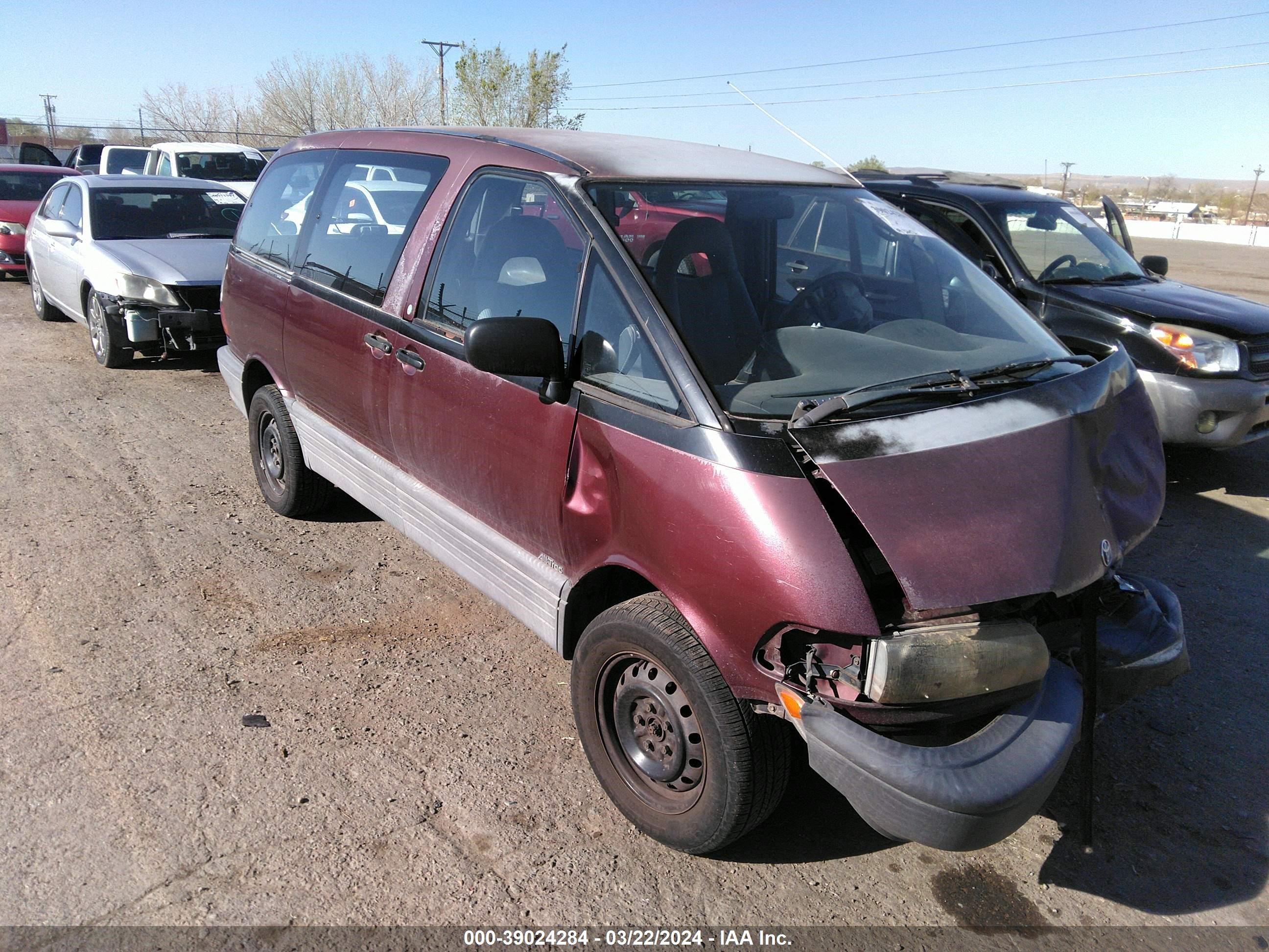 toyota previa 1993 jt3ac21s1p1019561