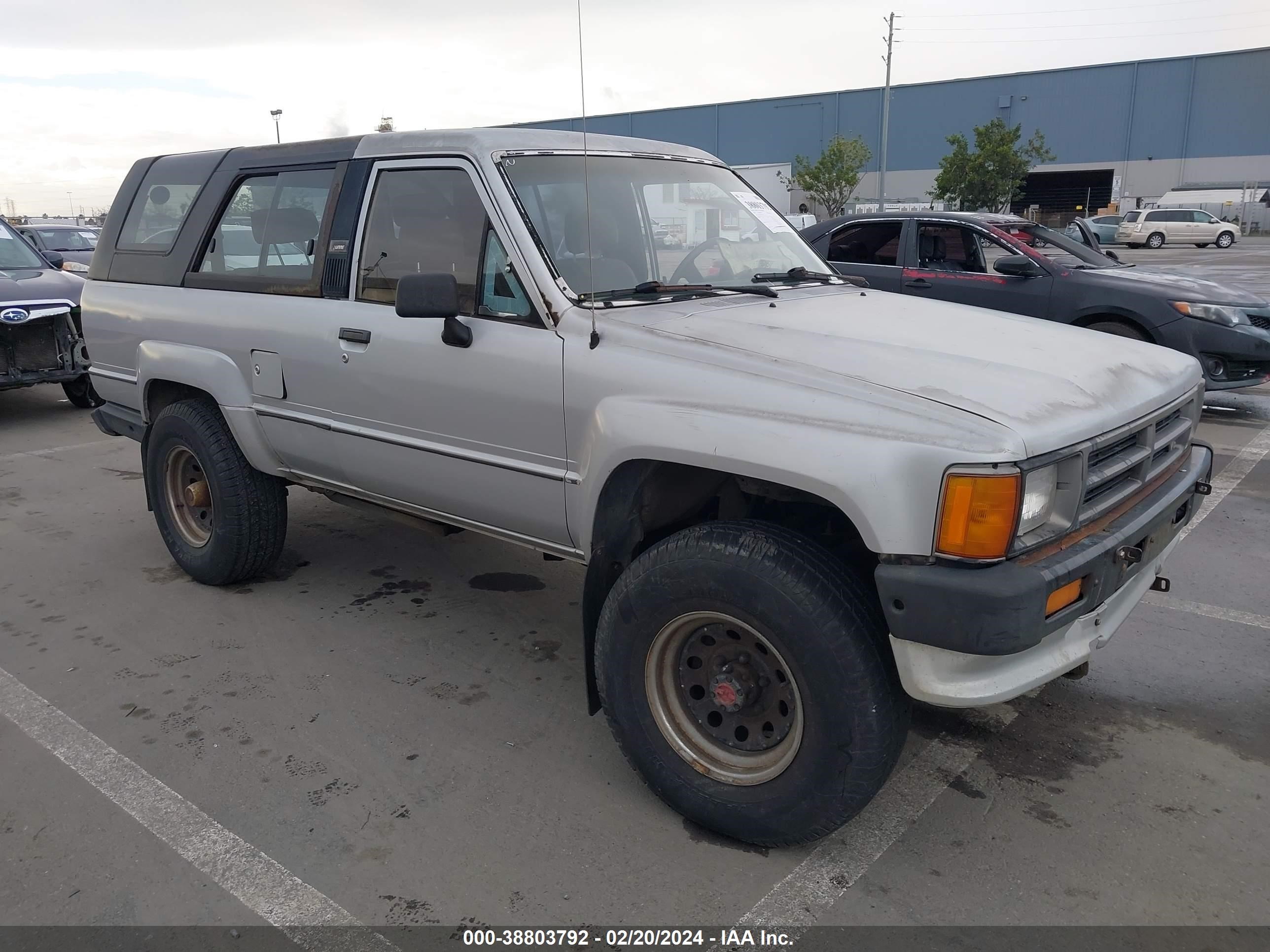 toyota 4runner 1989 jt4vn62n3k0038022