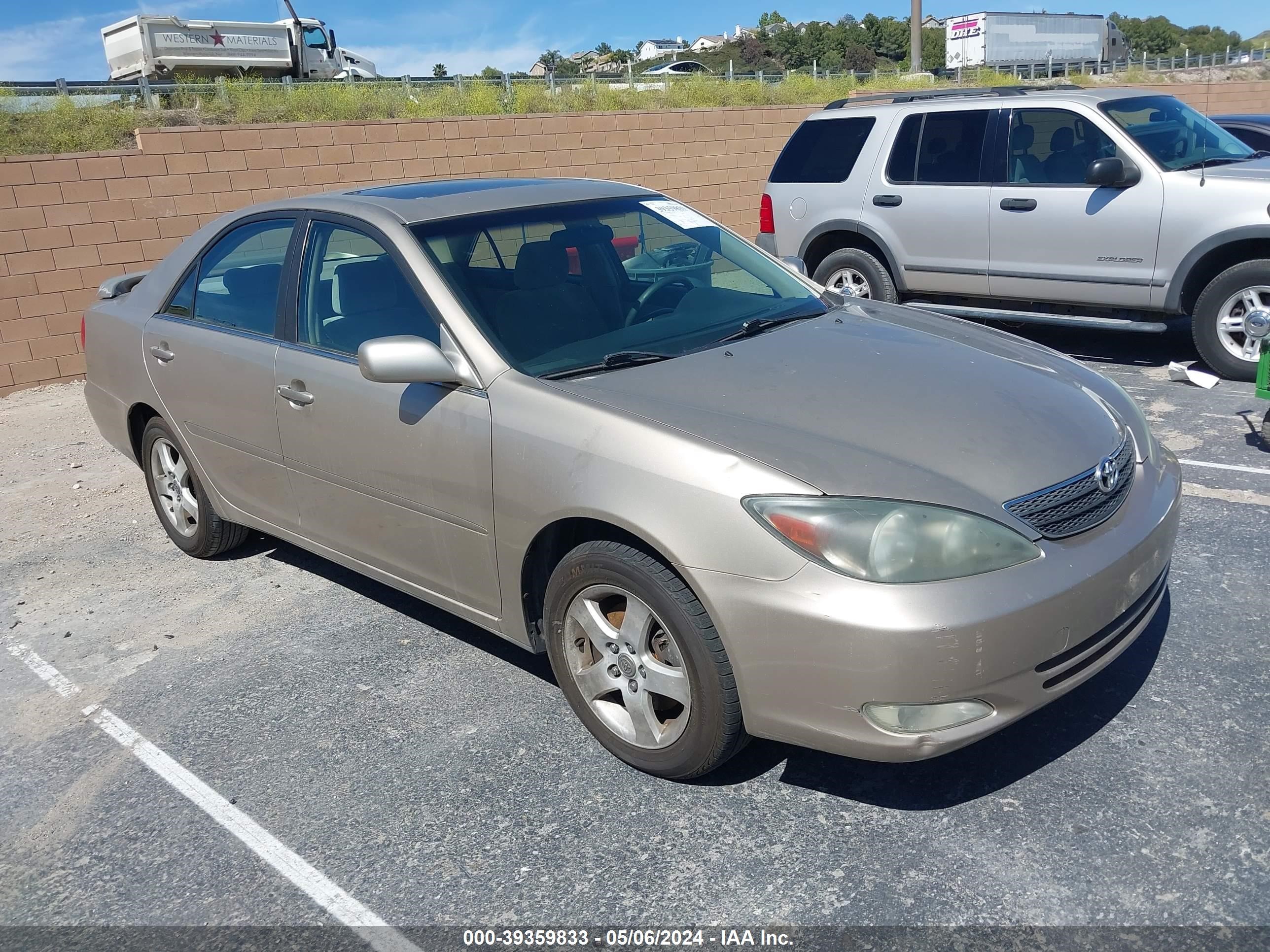 toyota camry 2004 jtdba32k540005321