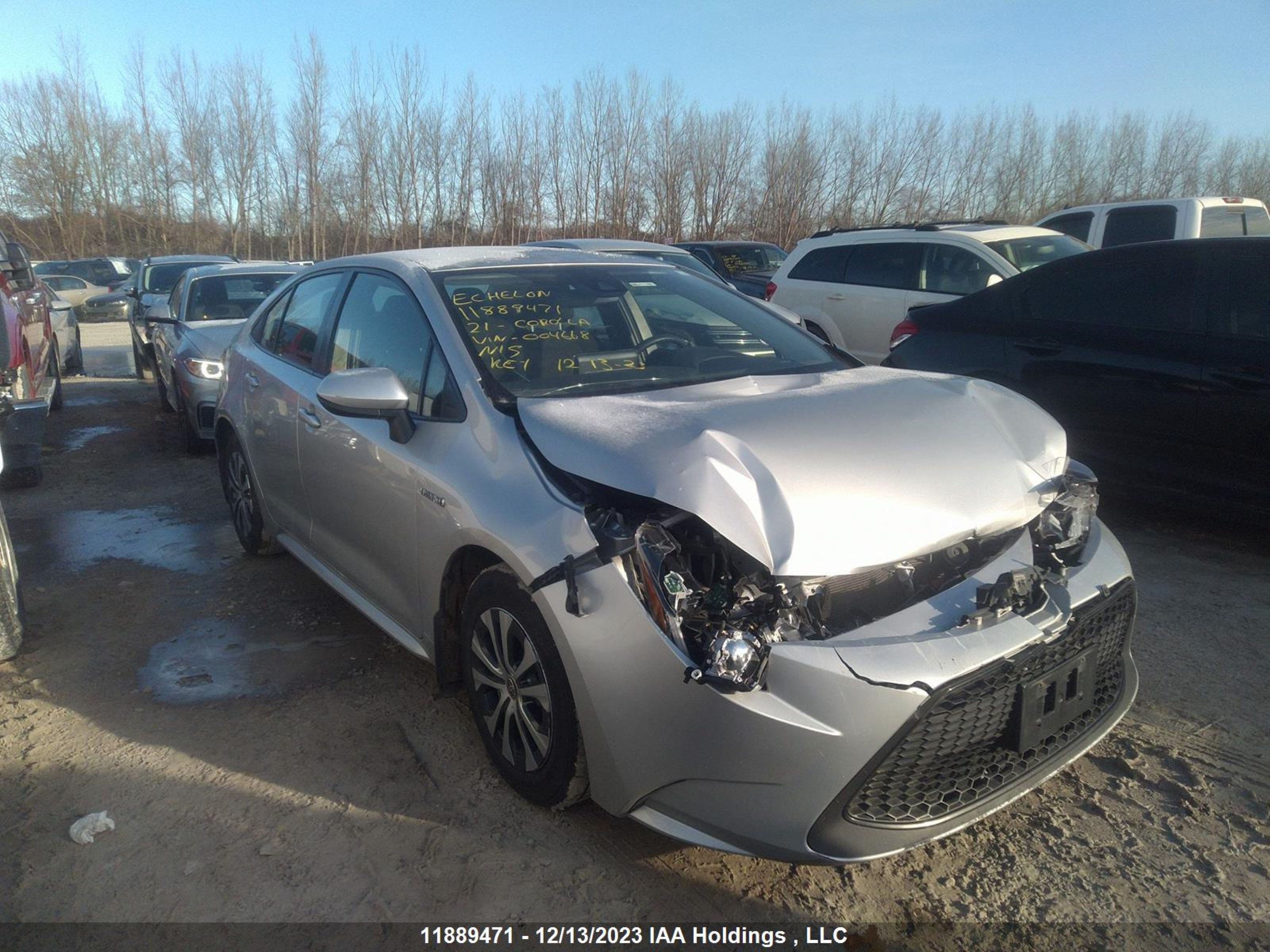 toyota corolla 2021 jtdbamde6mj004668