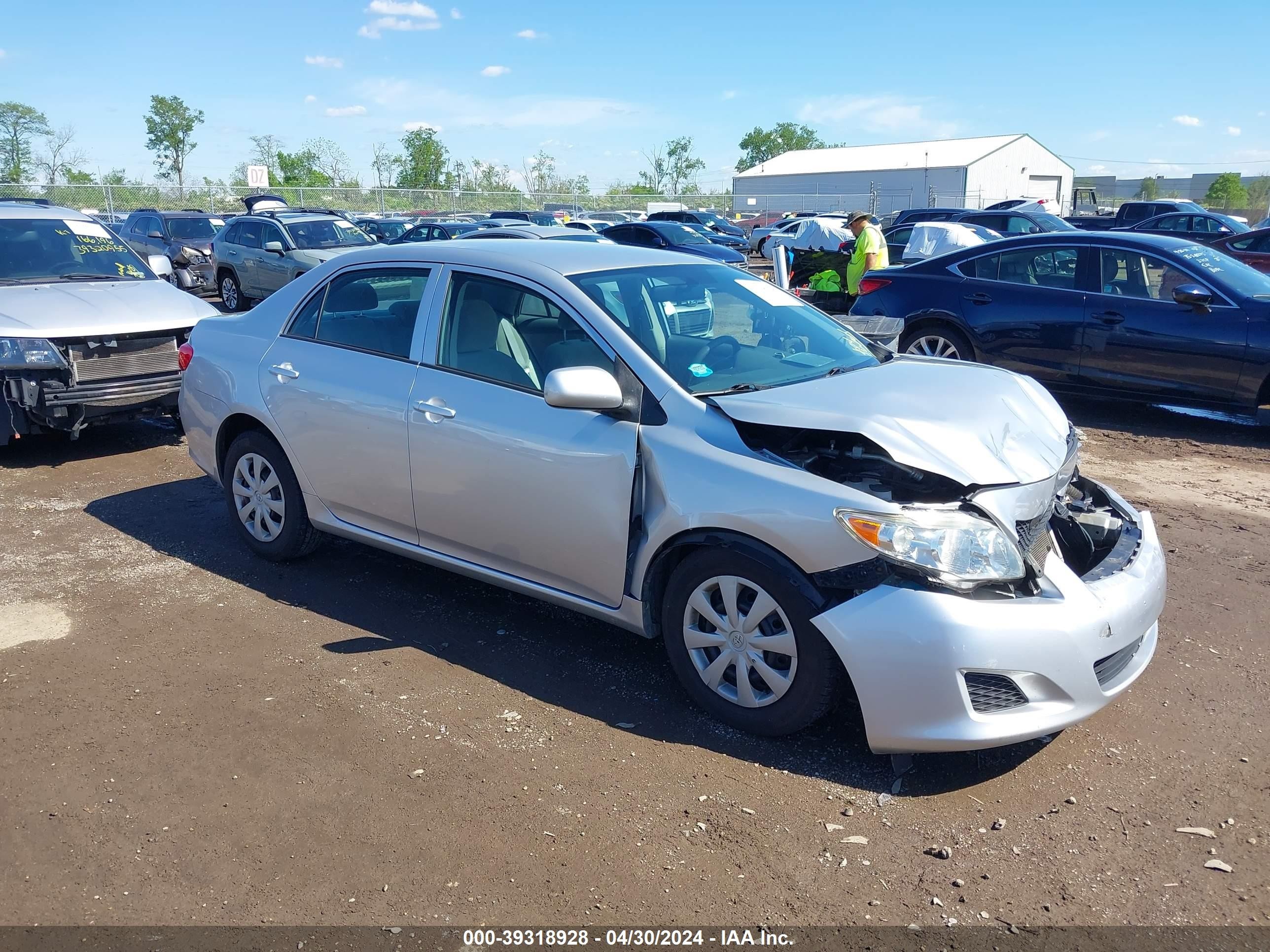 toyota corolla 2009 jtdbl40e39j029826