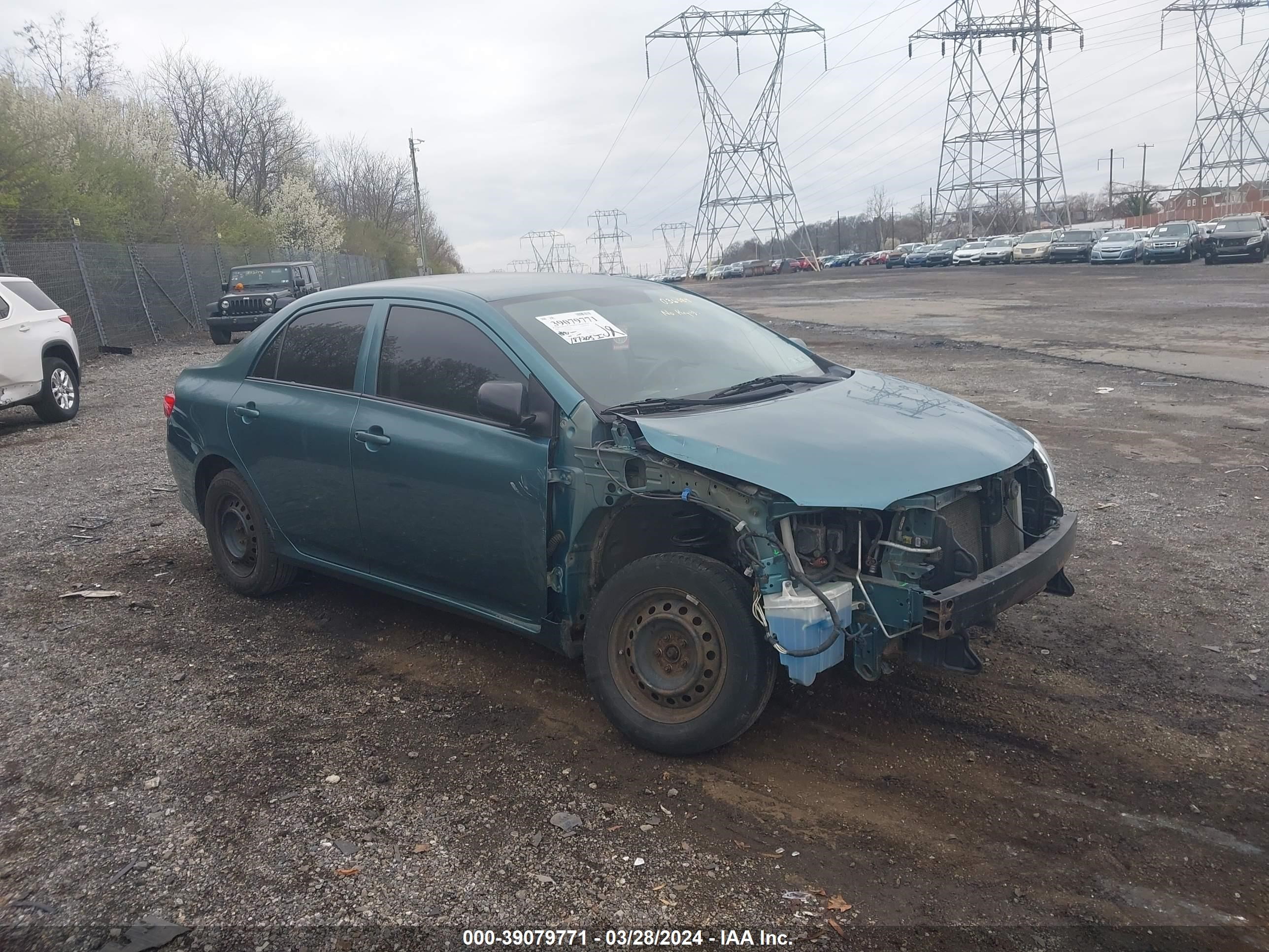 toyota corolla 2009 jtdbl40e599036584