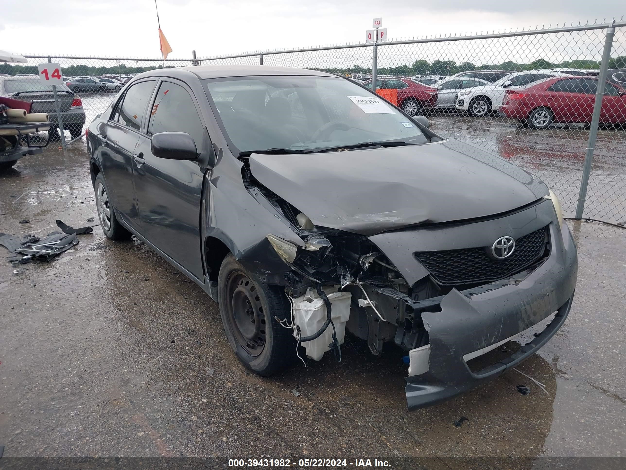 toyota corolla 2009 jtdbl40e69j047446