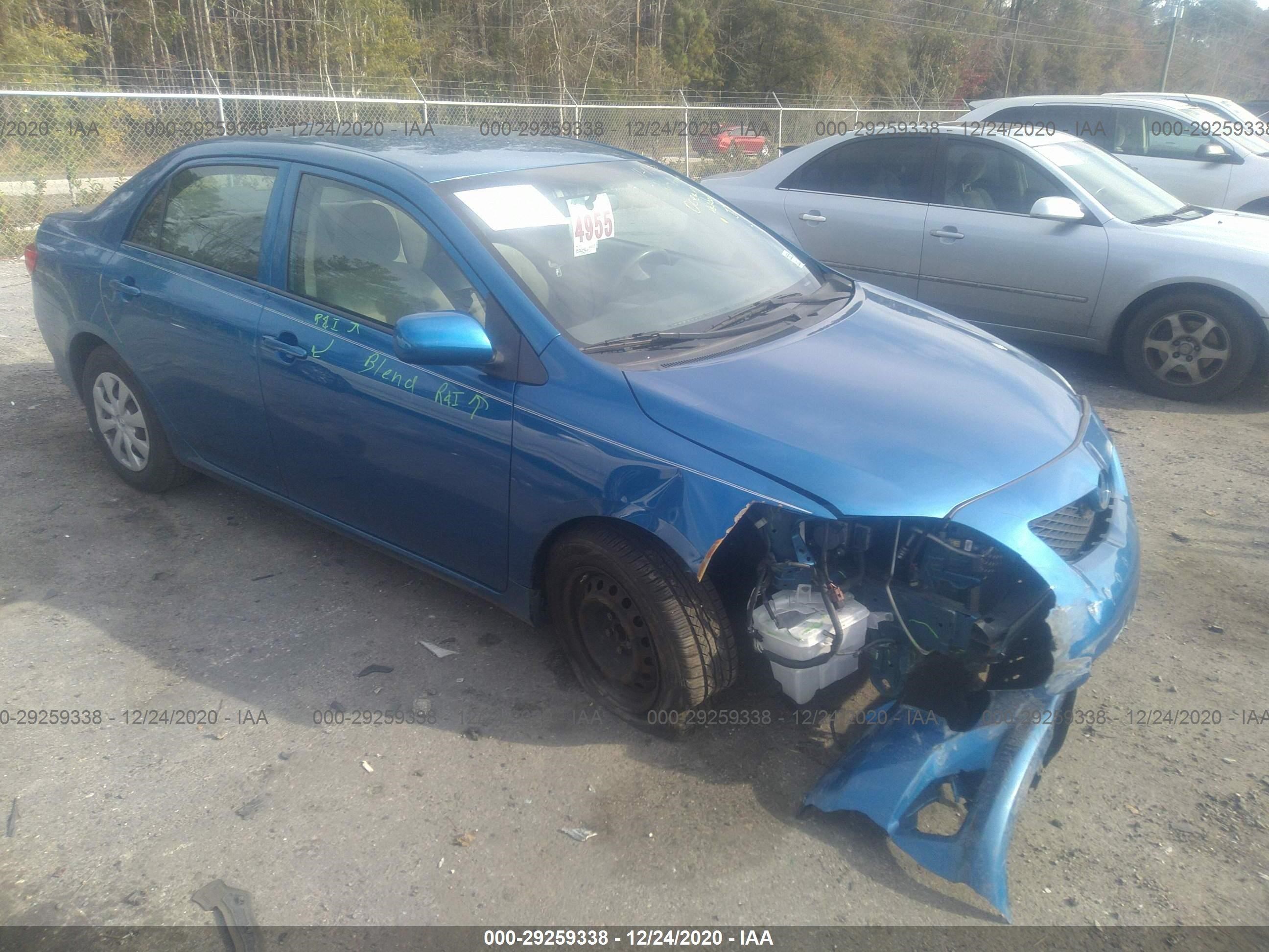 toyota corolla 2009 jtdbl40e99j019415