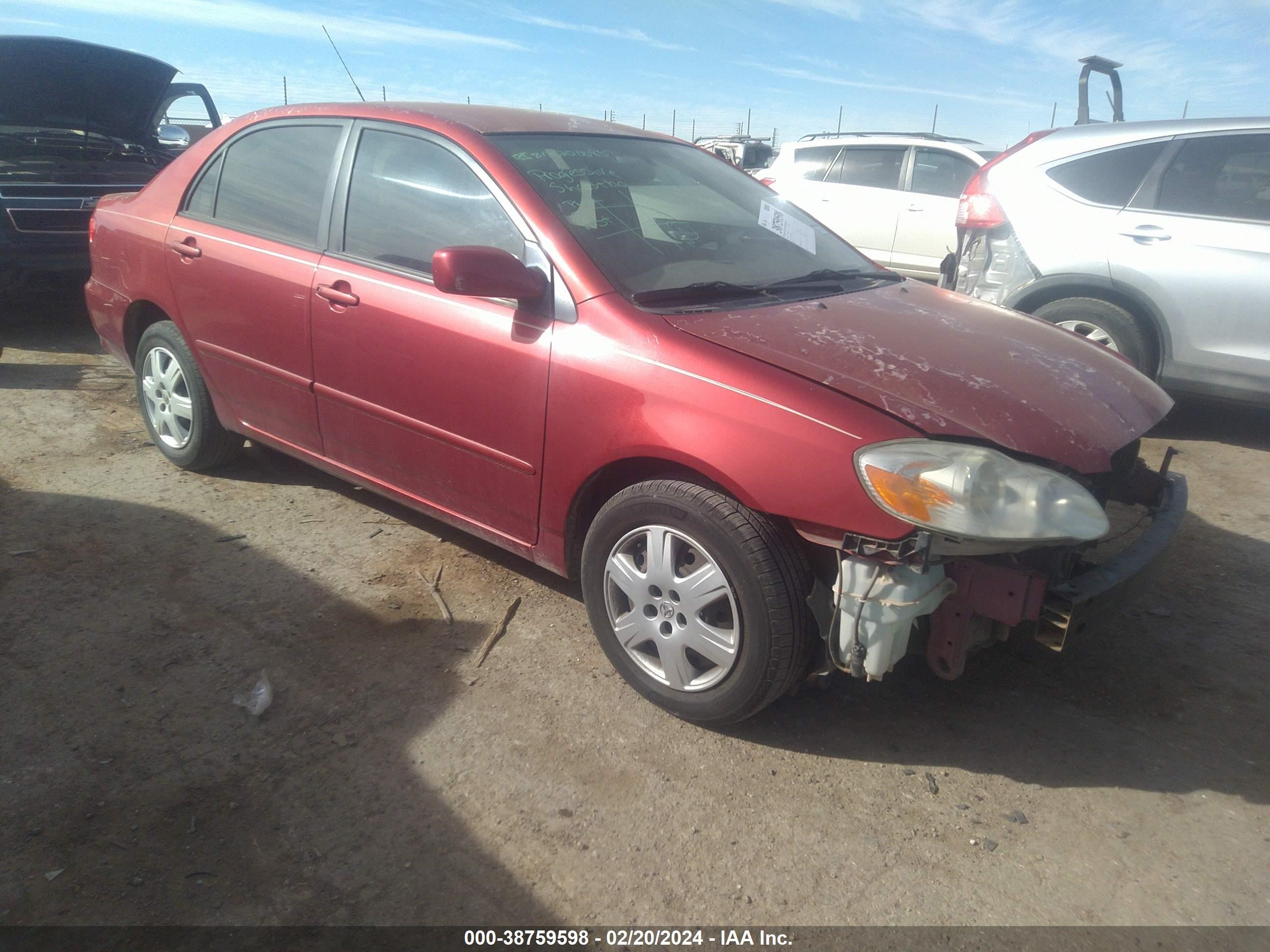 toyota corolla 2006 jtdbr32e060077906