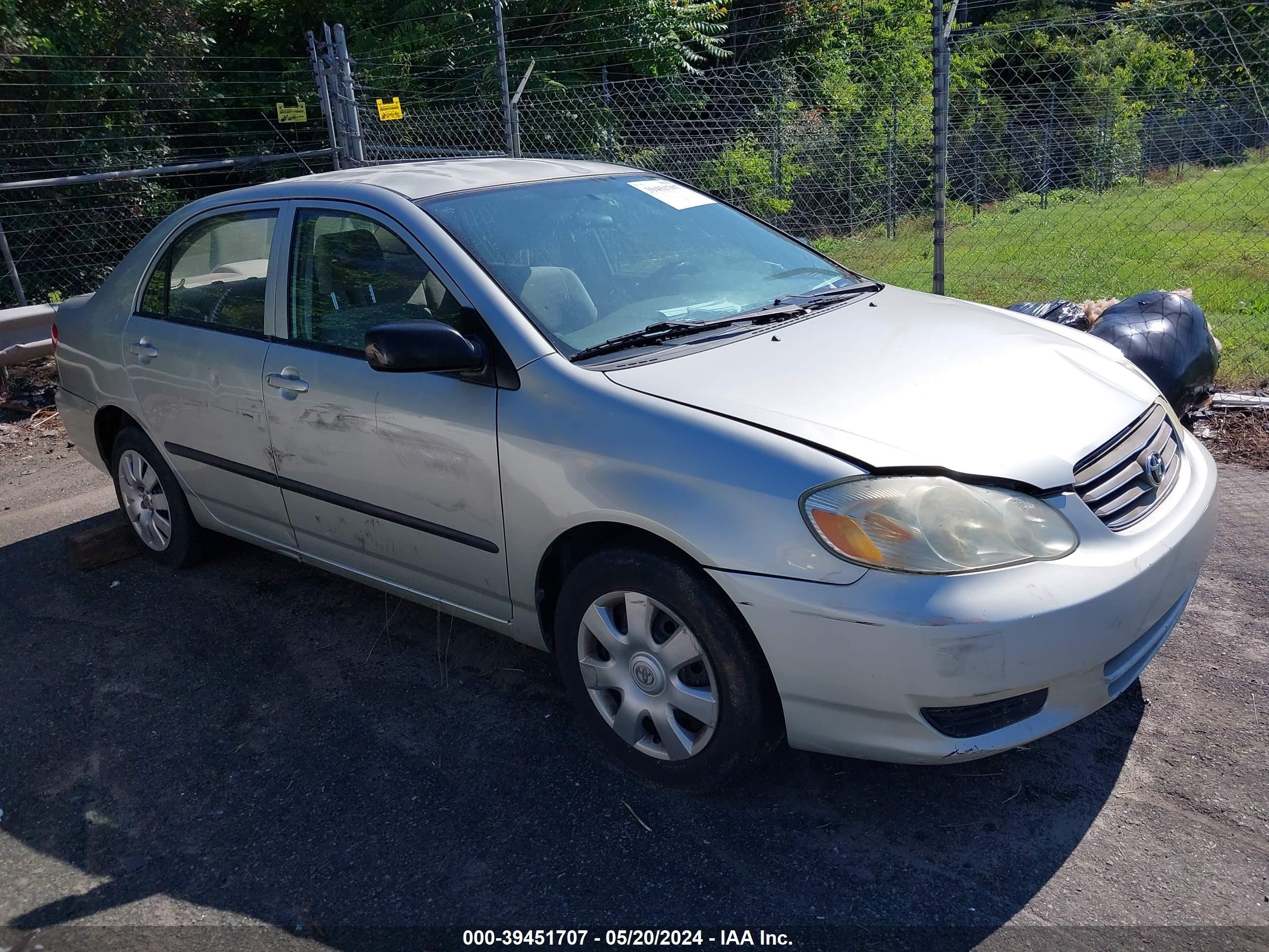 toyota corolla 2003 jtdbr32e130050273