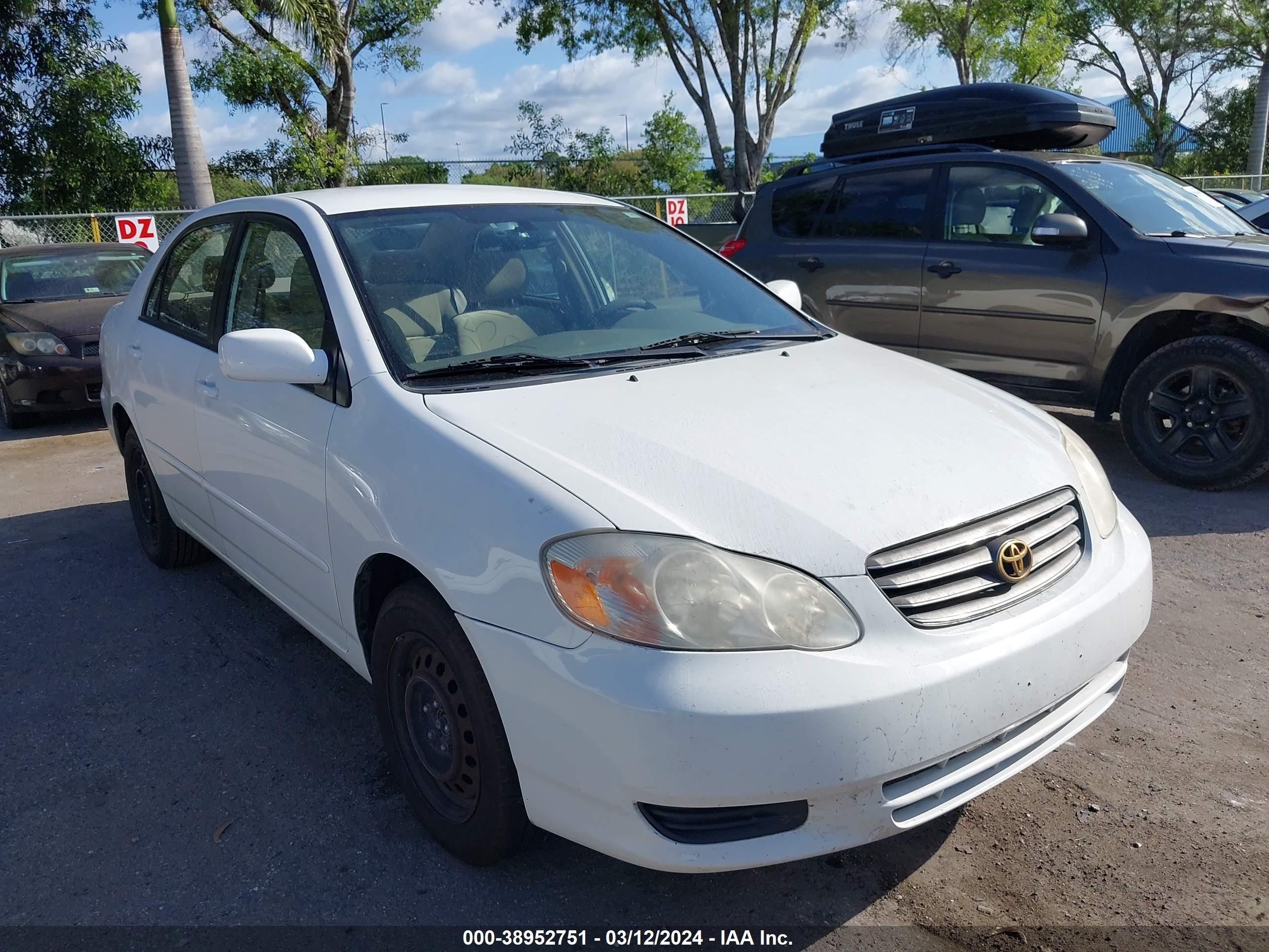 toyota corolla 2003 jtdbr32e232011096