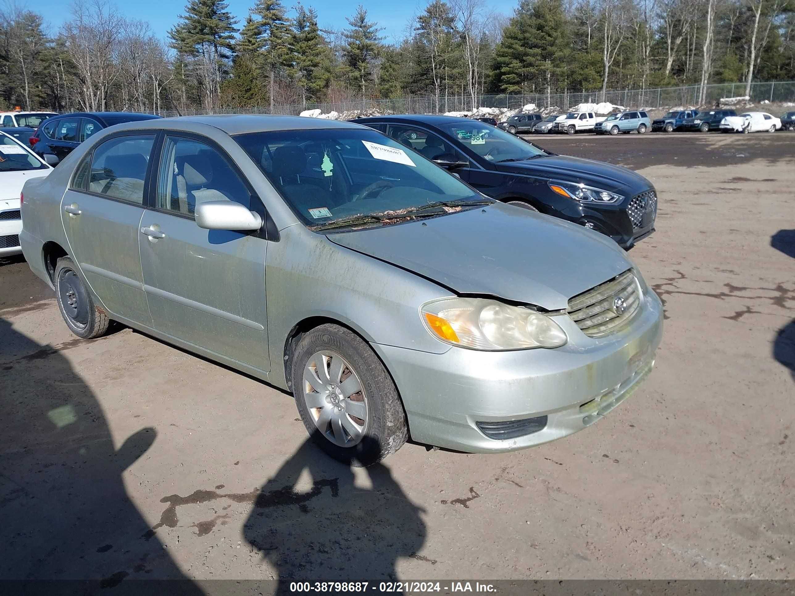 toyota corolla 2003 jtdbr32e432008538