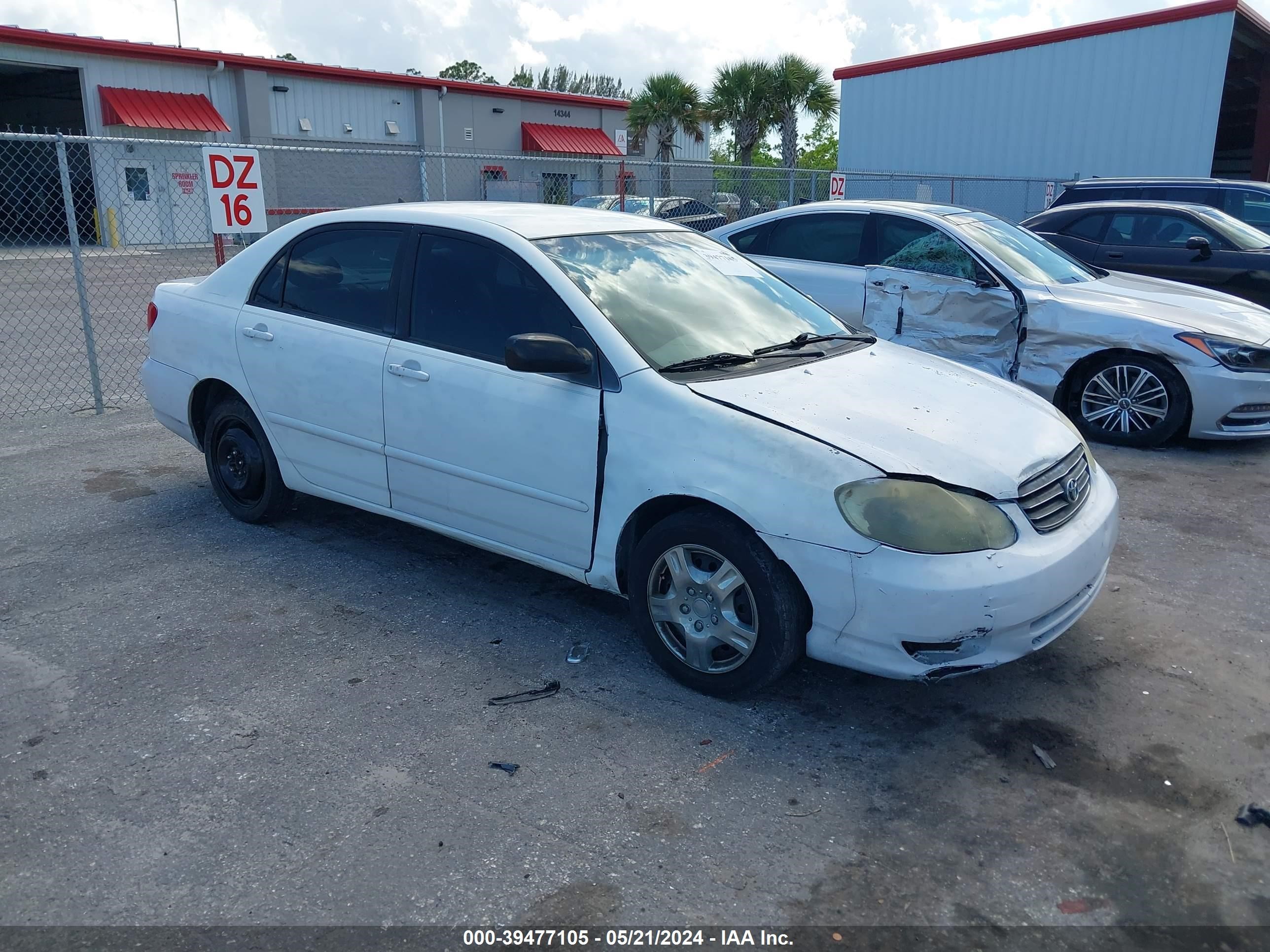 toyota corolla 2003 jtdbr32e530047991