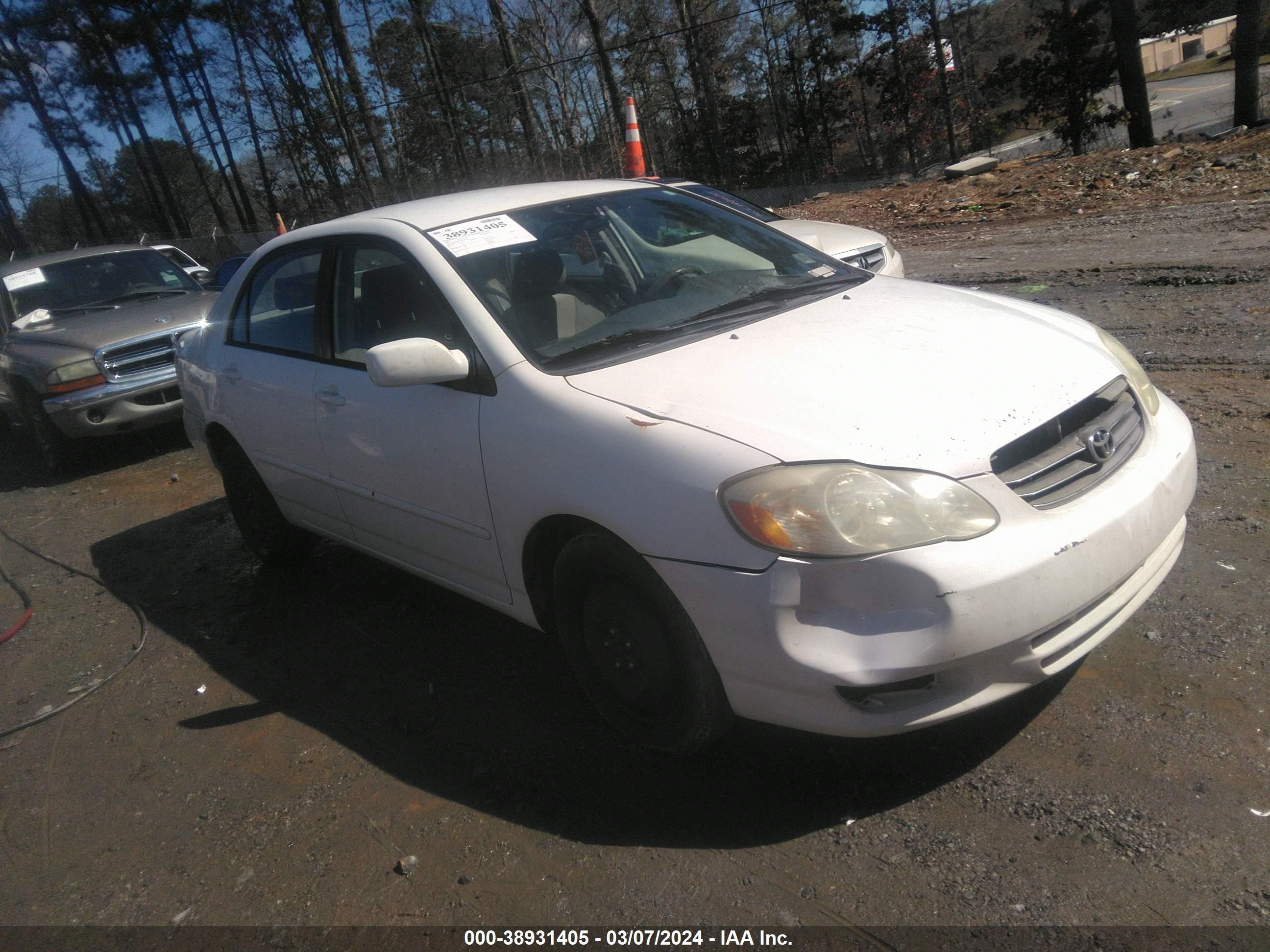 toyota corolla 2003 jtdbr32e630046350