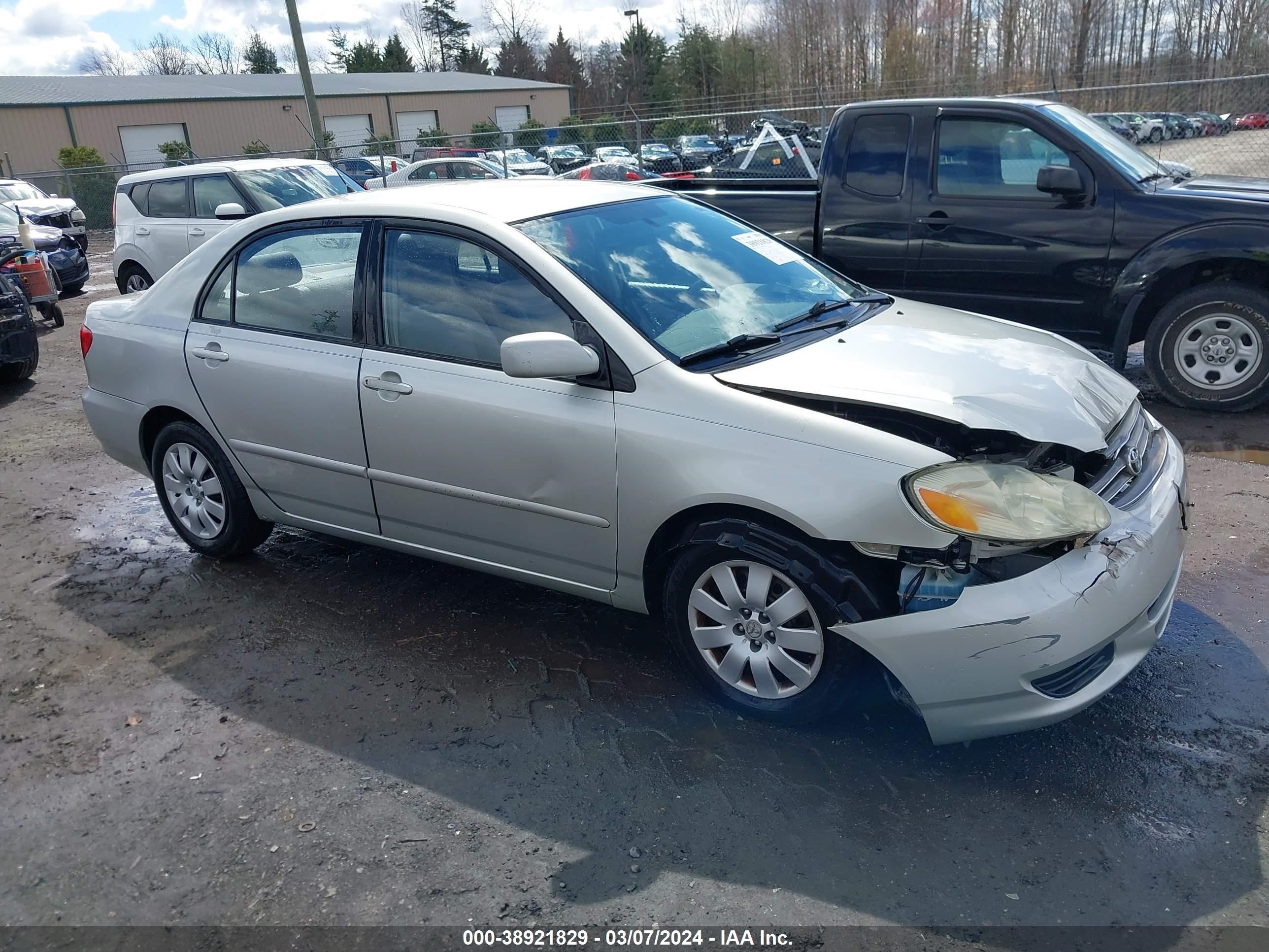 toyota corolla 2003 jtdbr38e230010758