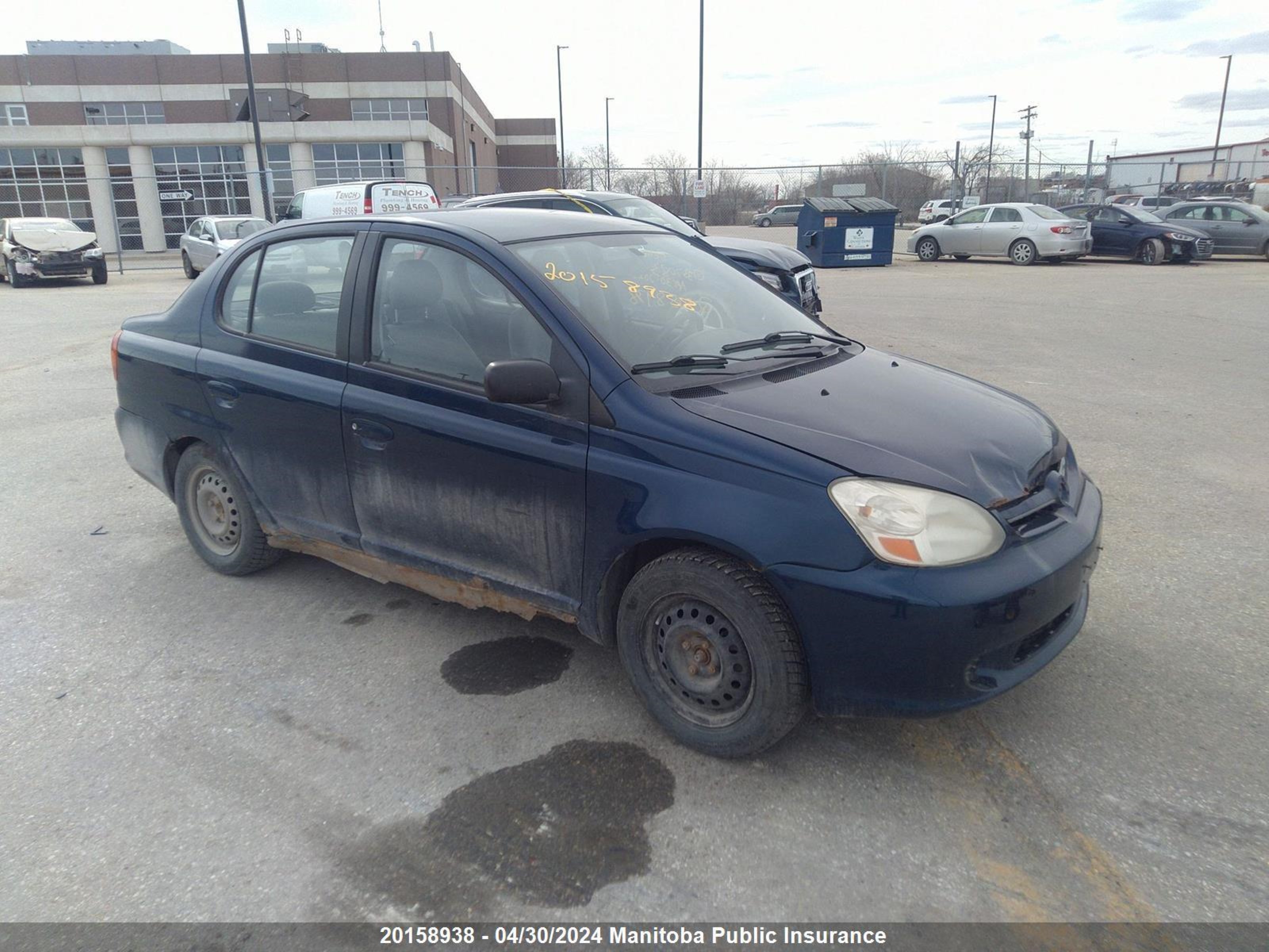 toyota echo 2004 jtdbt123x40337083