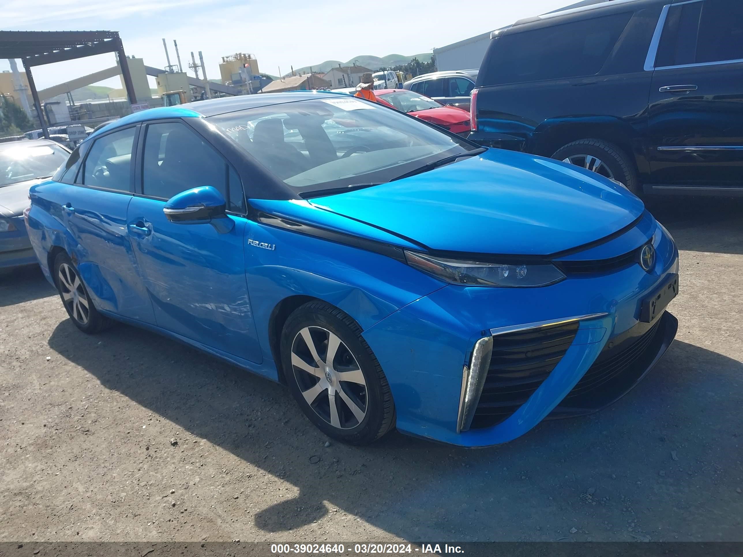 toyota mirai 2019 jtdbvrbd8ka005796