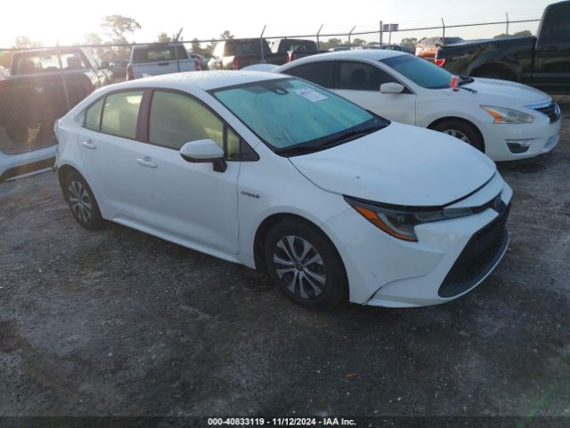 toyota corolla 2021 jtdeamde0mj002556