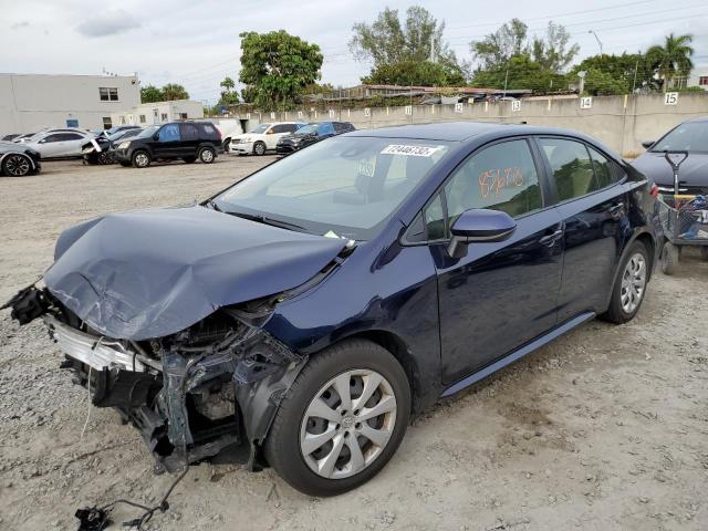 toyota corolla le 2021 jtdepmae2mj126556