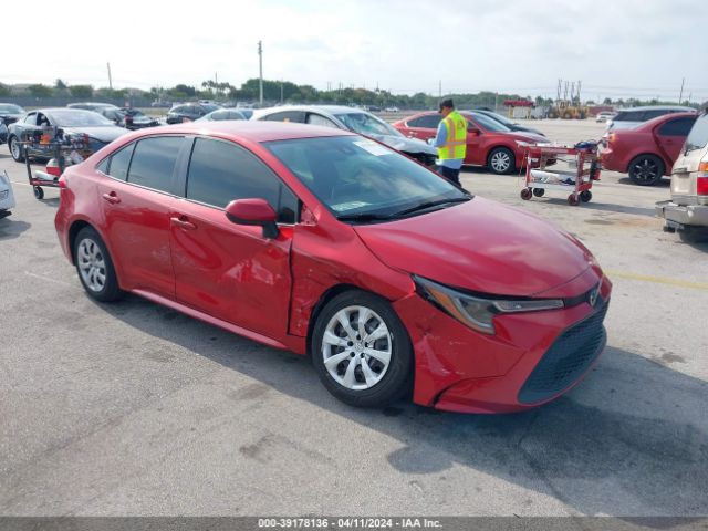 toyota corolla 2020 jtdeprae4lj110760