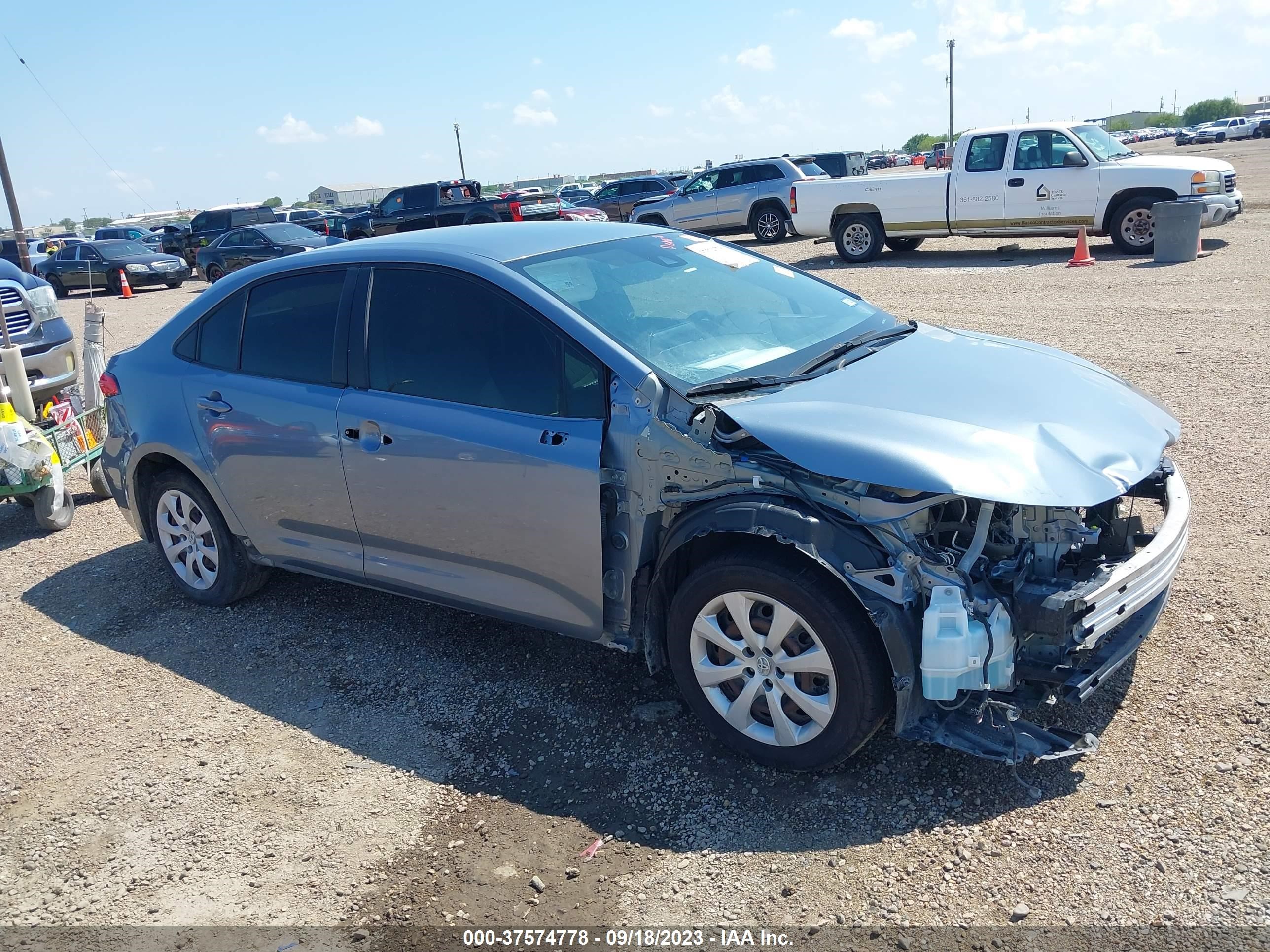 toyota corolla 2020 jtdeprae8lj055262