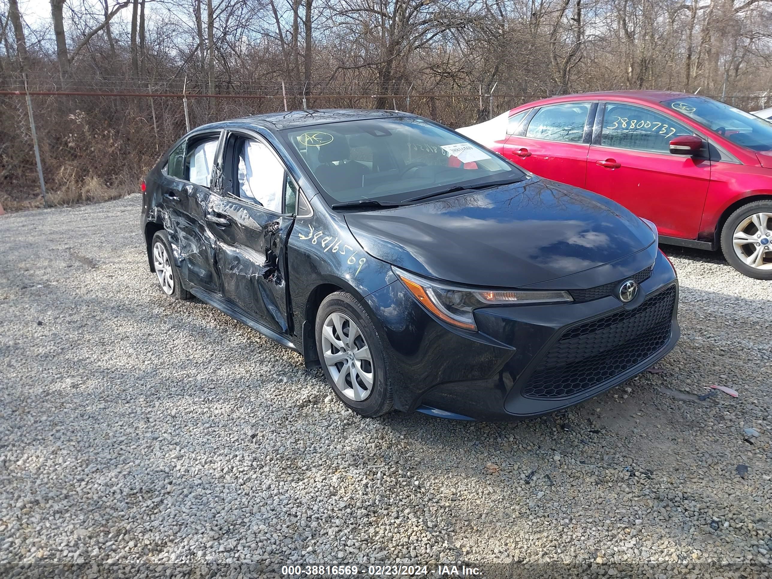 toyota corolla 2020 jtdeprae9lj063399