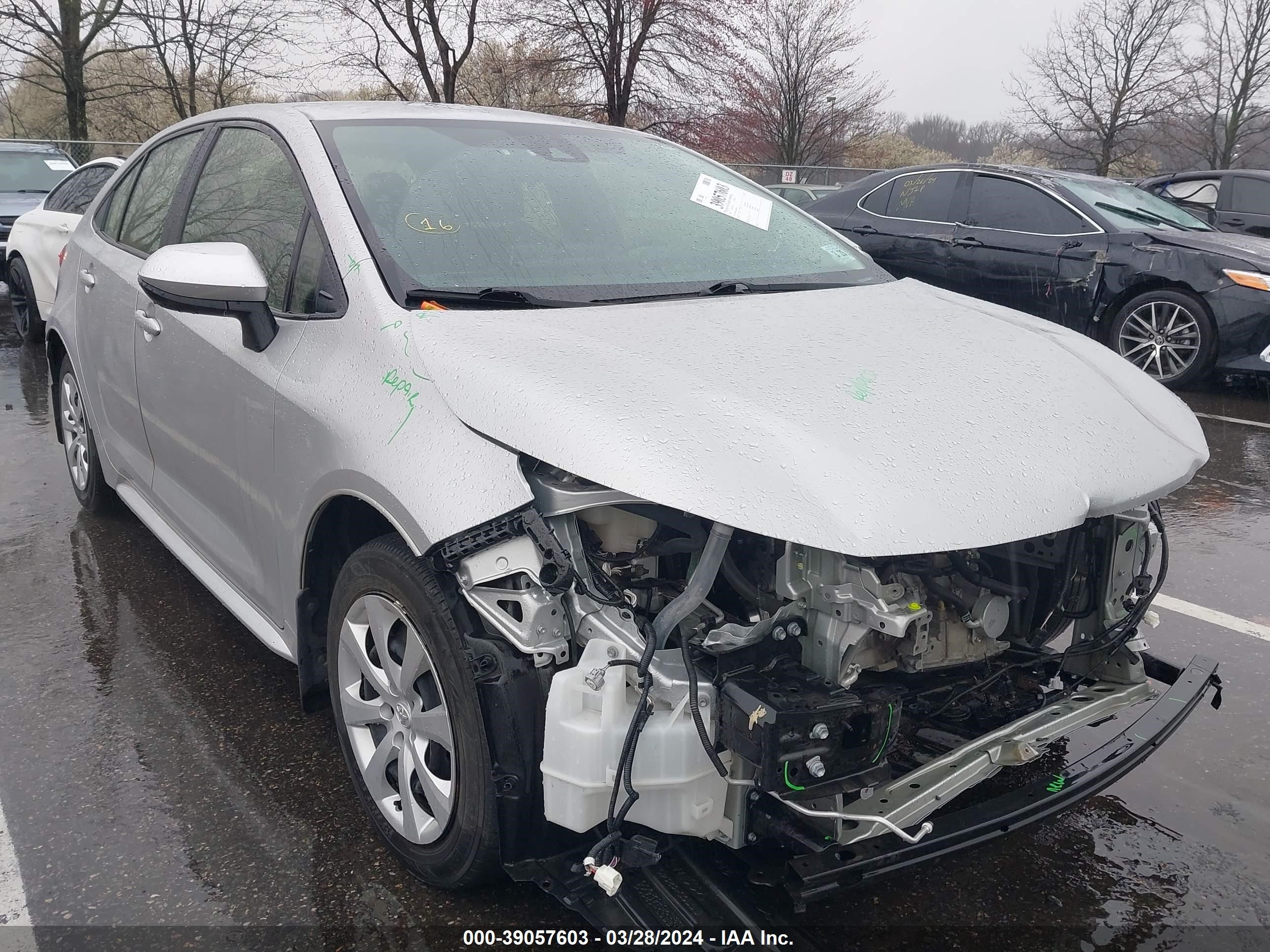 toyota corolla 2020 jtdeprae9lj085130