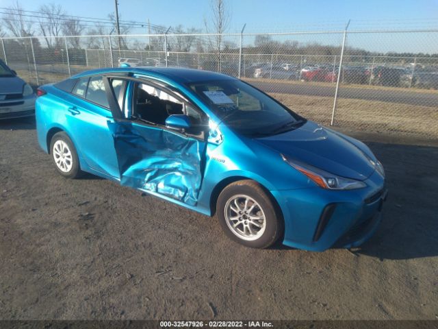 toyota prius 2021 jtdkamfu0m3143753