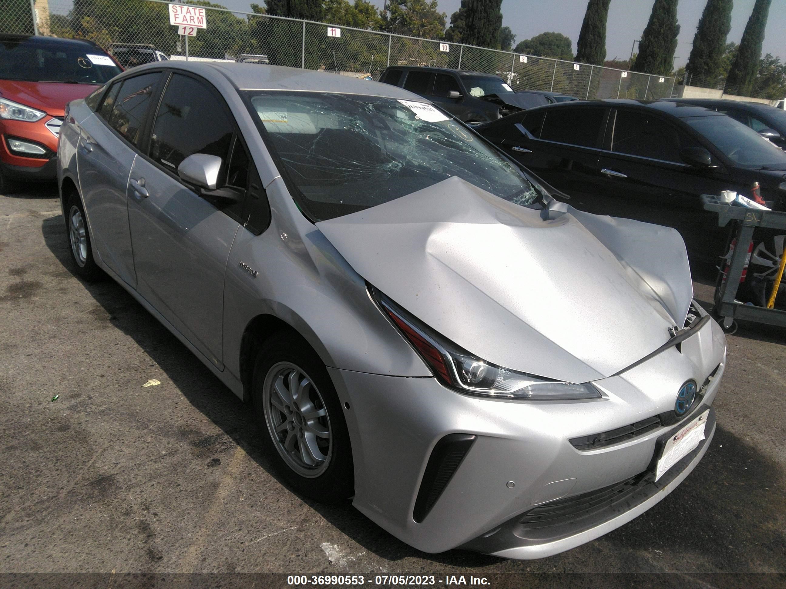 toyota prius 2021 jtdkamfu3m3128261