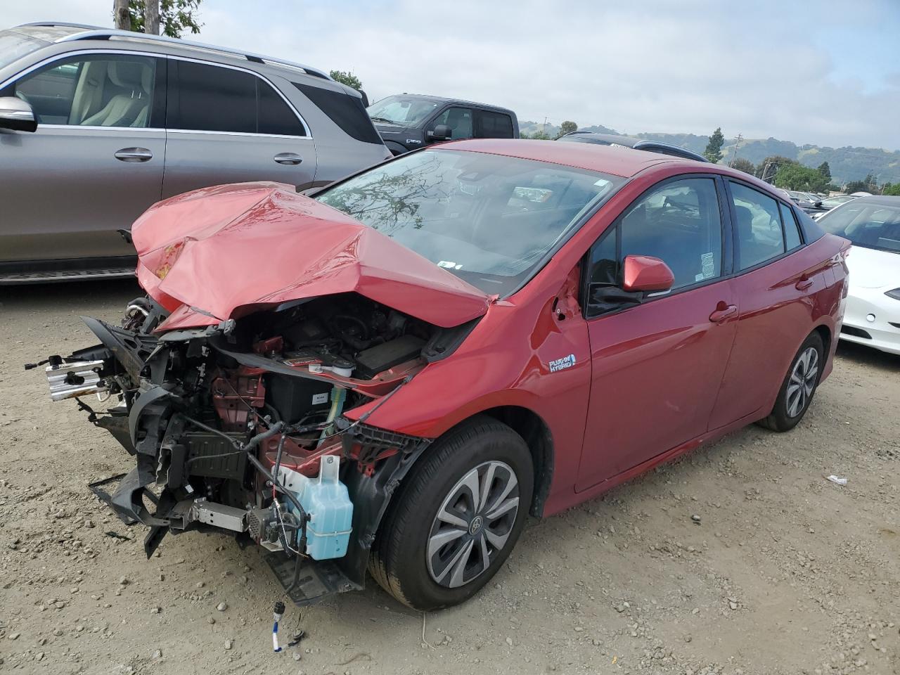 toyota prius 2018 jtdkarfpxj3077182