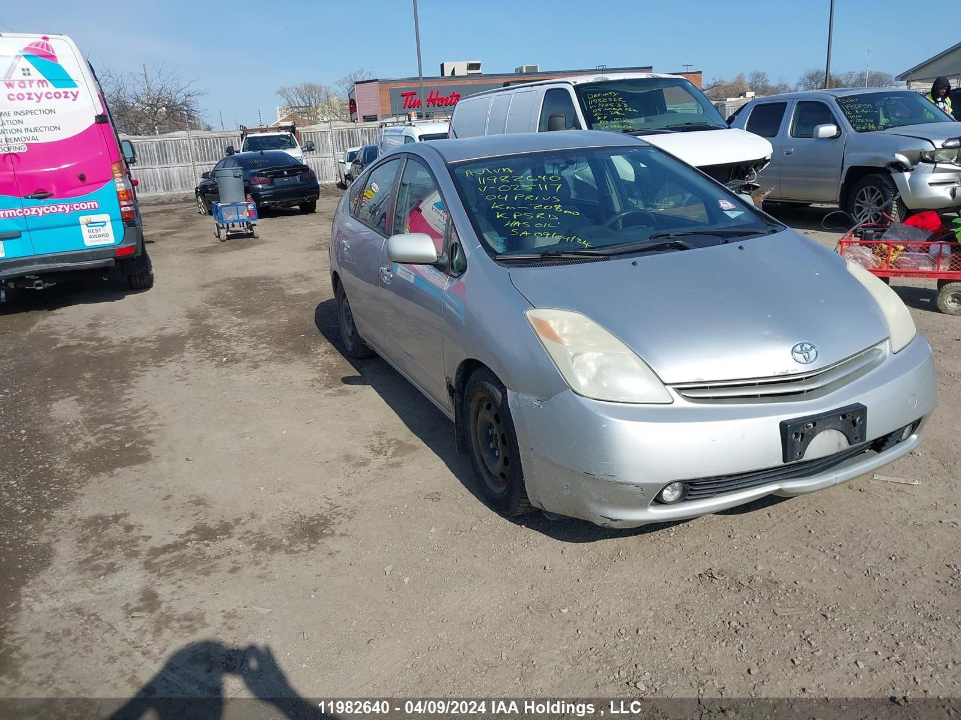 toyota prius 2004 jtdkb20u240025117