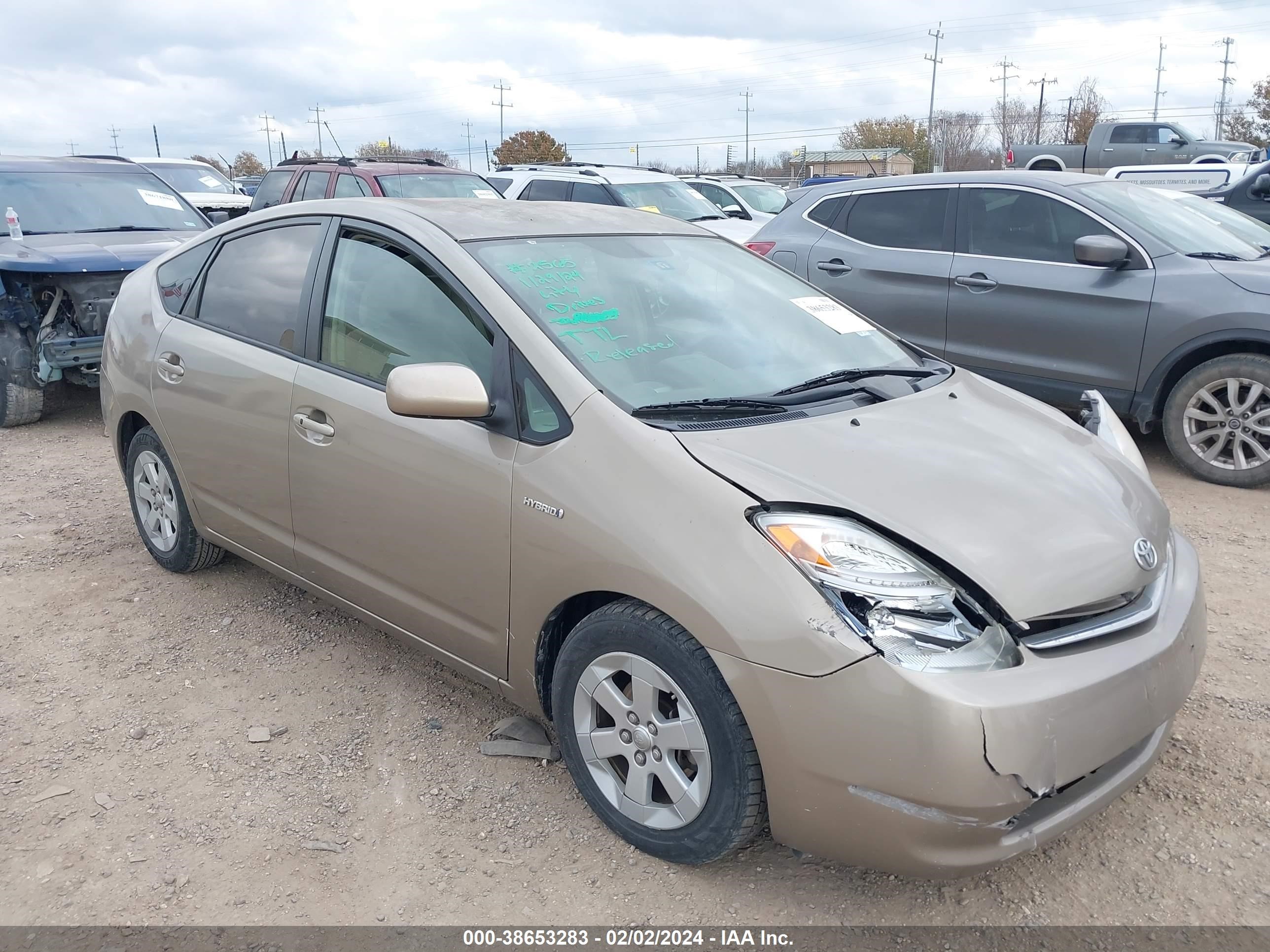 toyota prius 2007 jtdkb20u877593643