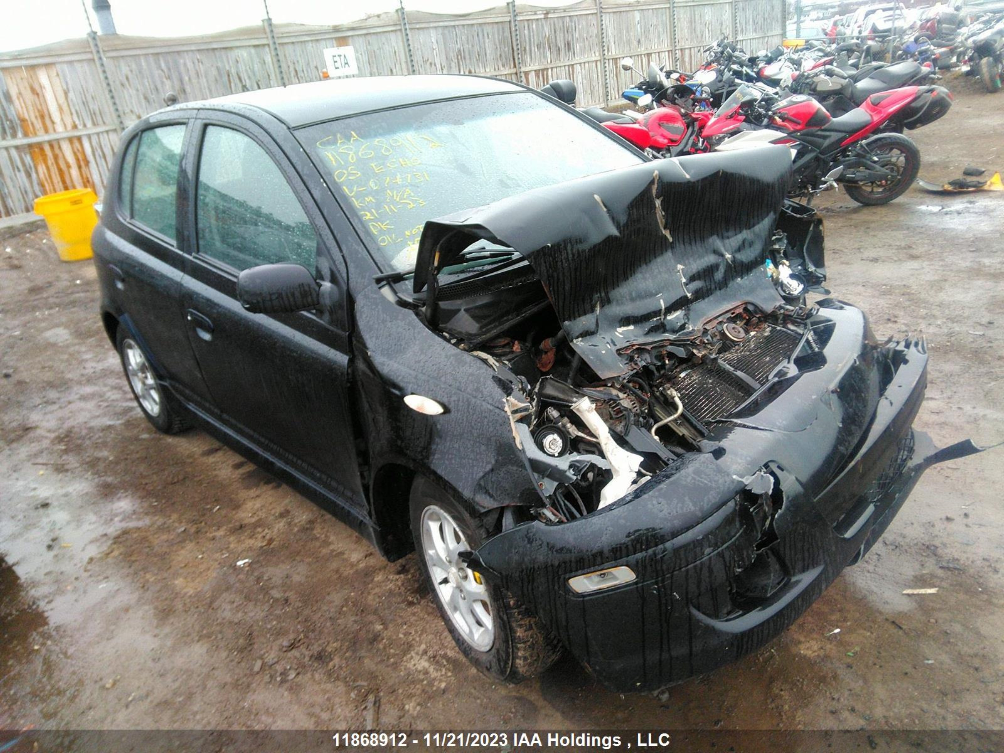 toyota echo 2005 jtdkt123550074731