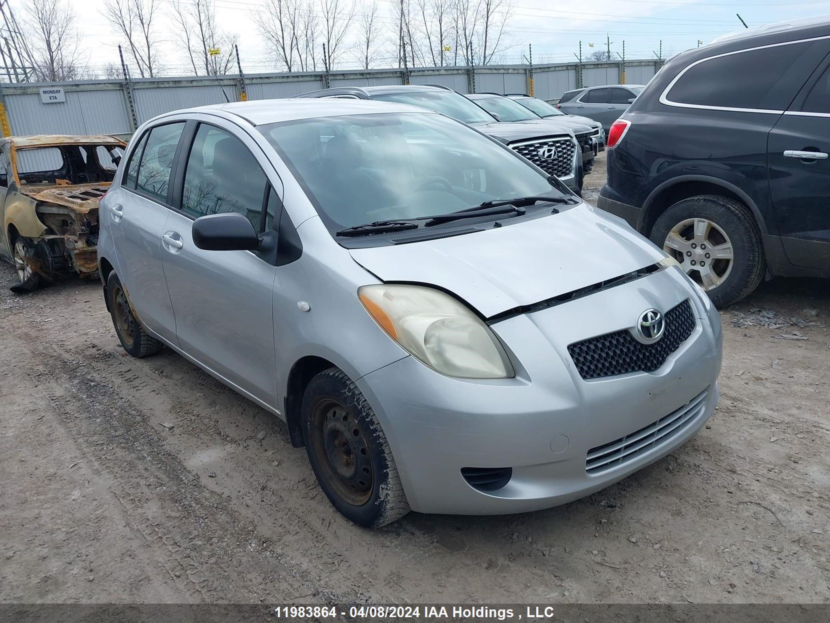 toyota yaris 2007 jtdkt923575031138