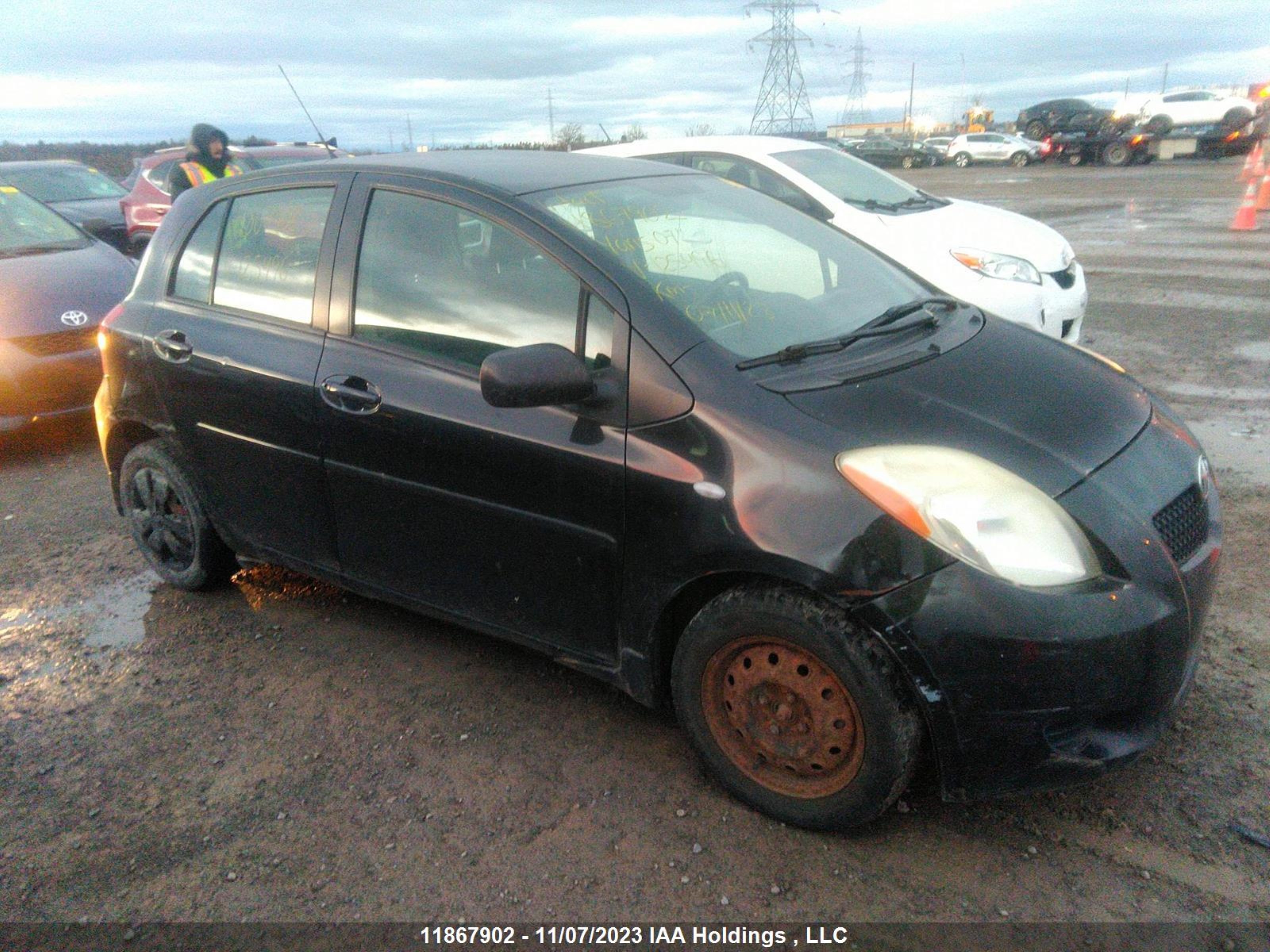 toyota yaris 2007 jtdkt923875125496