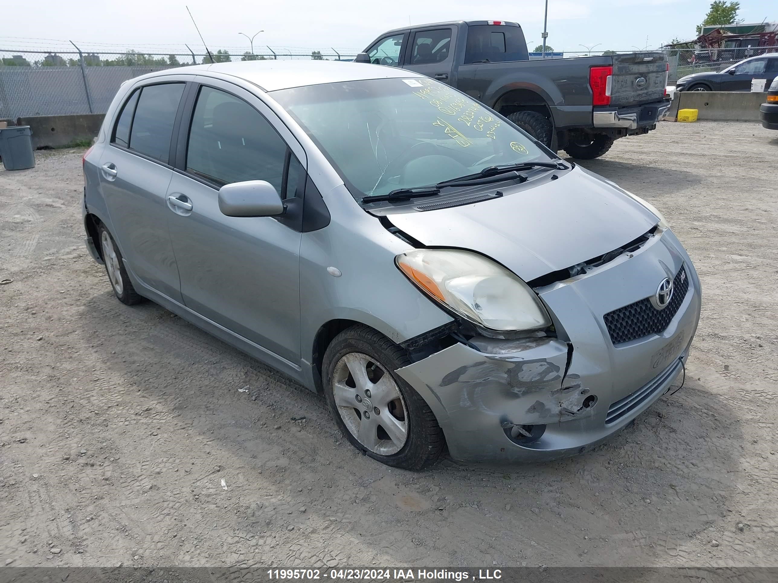 toyota yaris 2008 jtdkt923x85163698