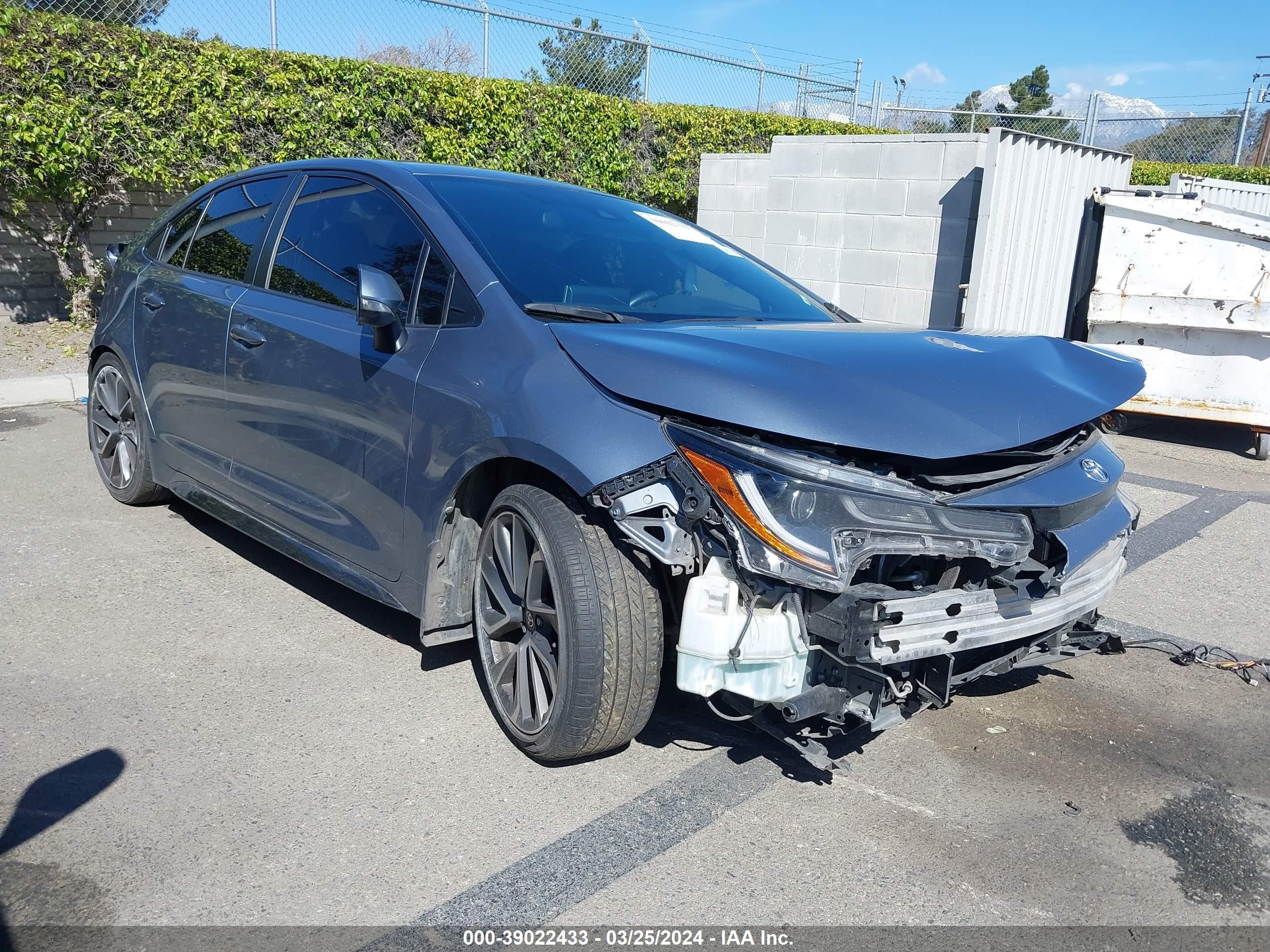 toyota corolla 2021 jtds4mce6mj061672