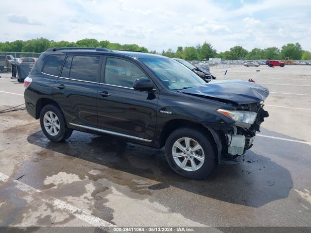 toyota highlander hybrid 2012 jtebc3eh6c2005613