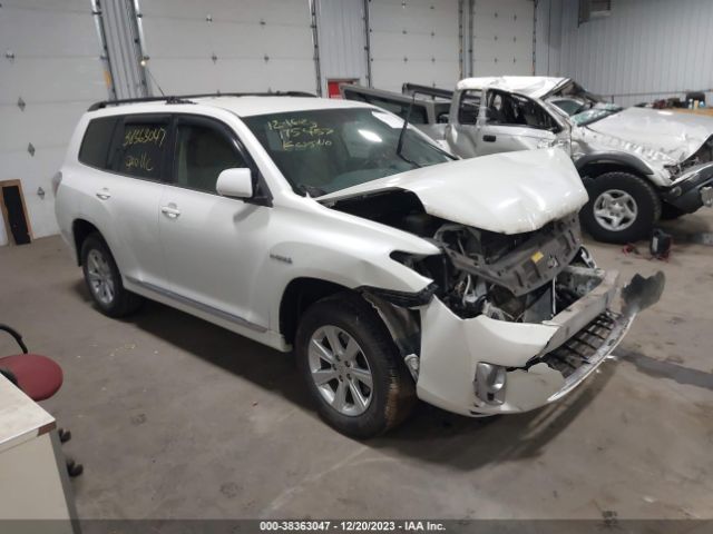 toyota highlander hybrid 2012 jtebc3eh6c2010679